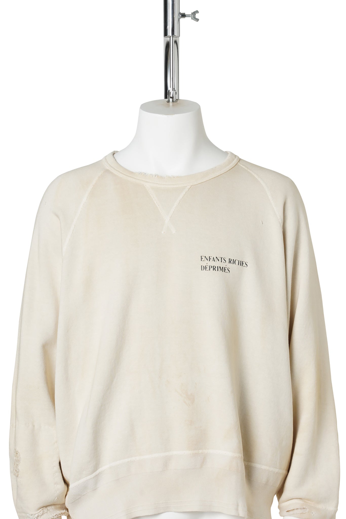 ERD LOGO RAGLAN CREWNECK / DIRTY WHITE