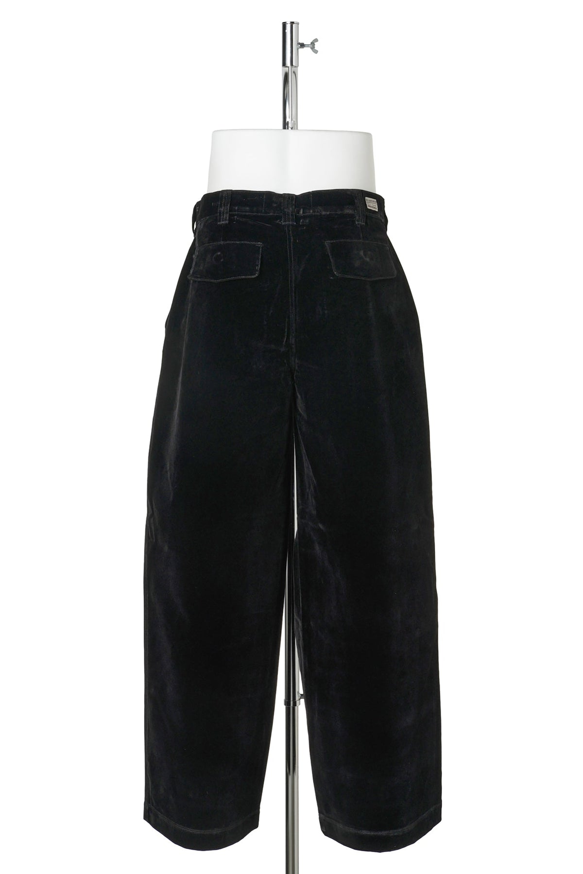 UNISEX FLOCKED DENIM CHINO PANTS / BLACK