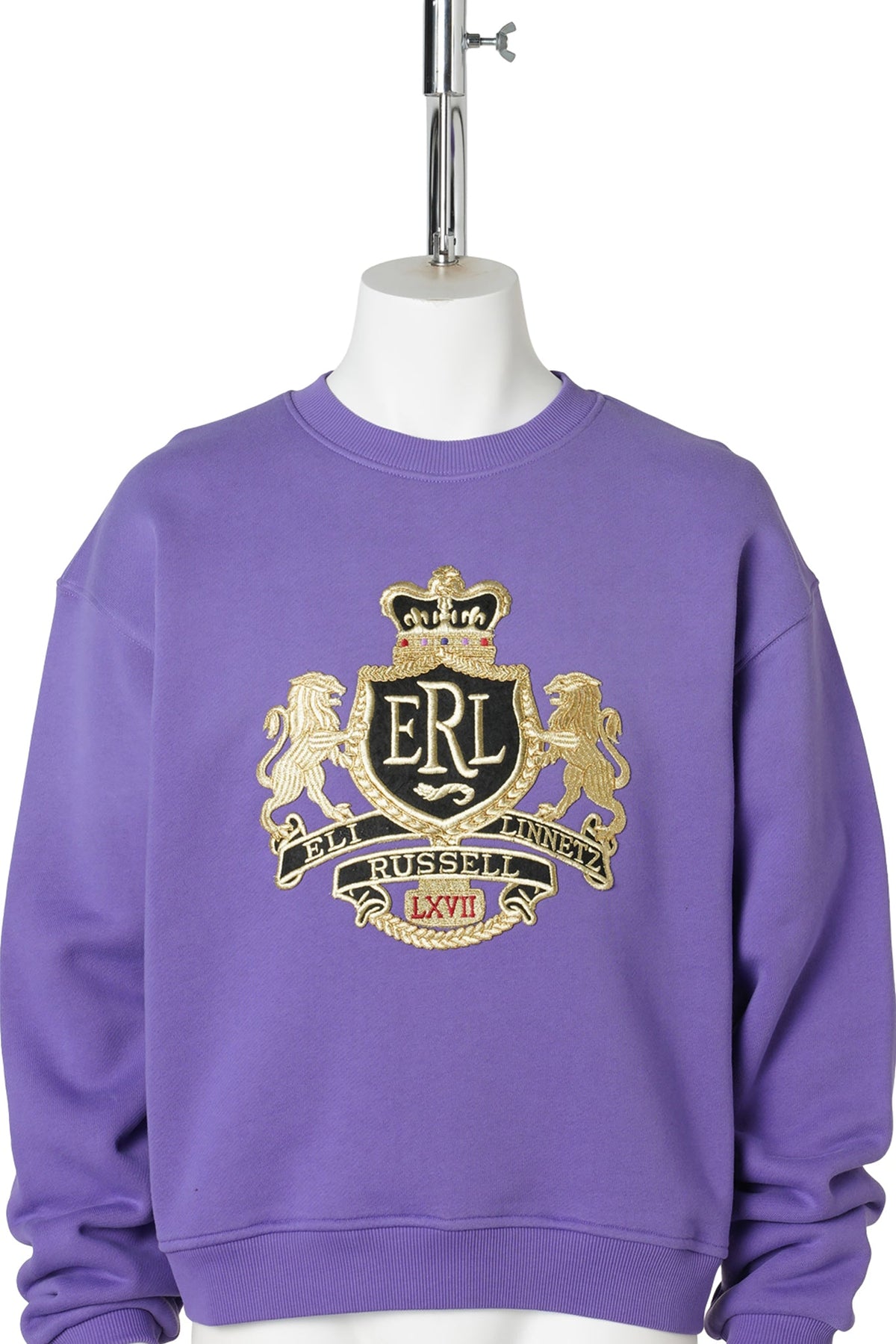 UNISEX CREST CREWNECK / PURPLE