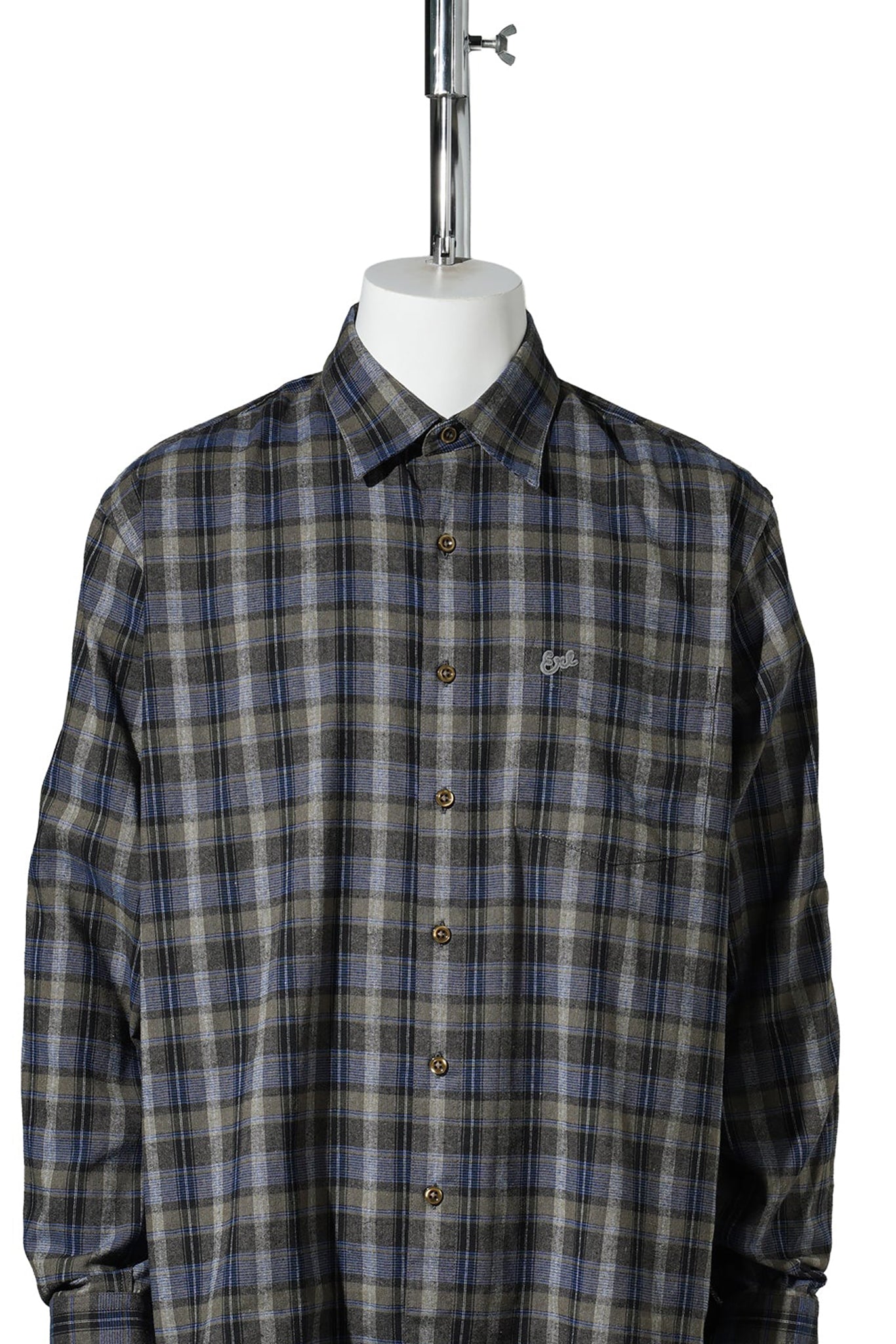 UNISEX GREY CHECK SHIRT WOVEN / GREY CHECK