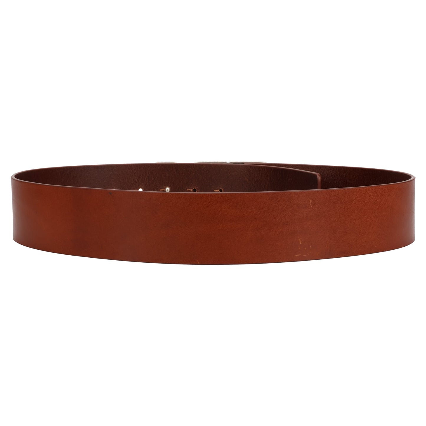 UNISEX ERL LEATHER BELT LARGE LEATH / BROWN