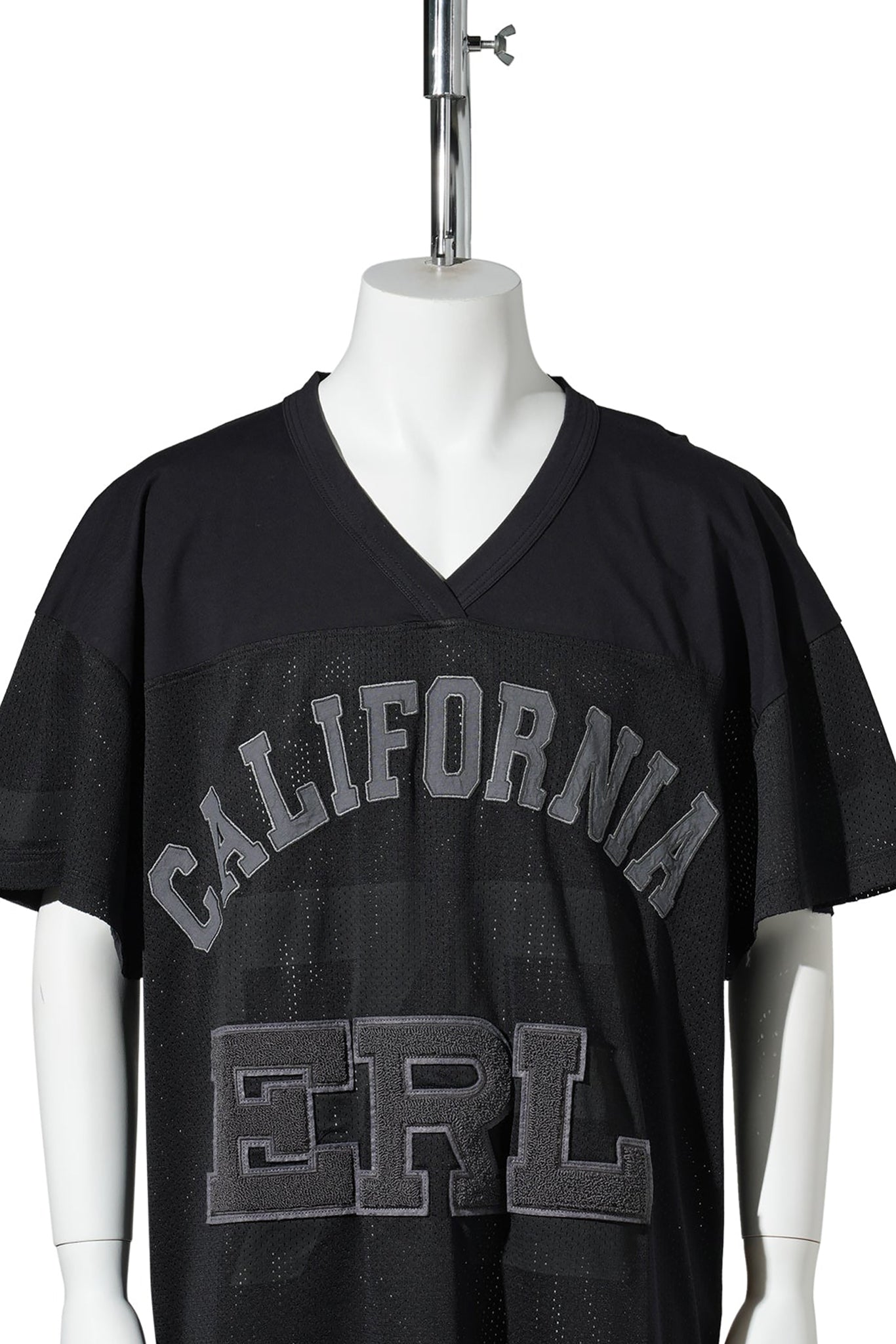 UNISEX MESH FOOTBALL TEE KNIT / BLACK