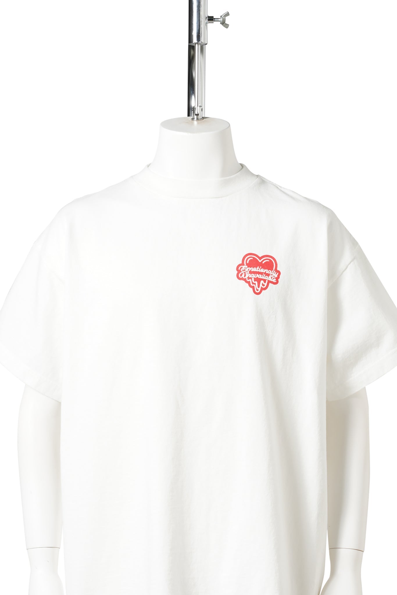 EU NEON HEART SS TEE / WHITE