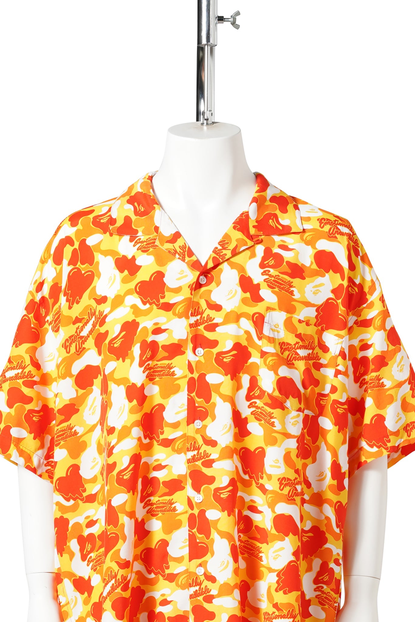 EU APE ALOHA SHIRT / ORANGE