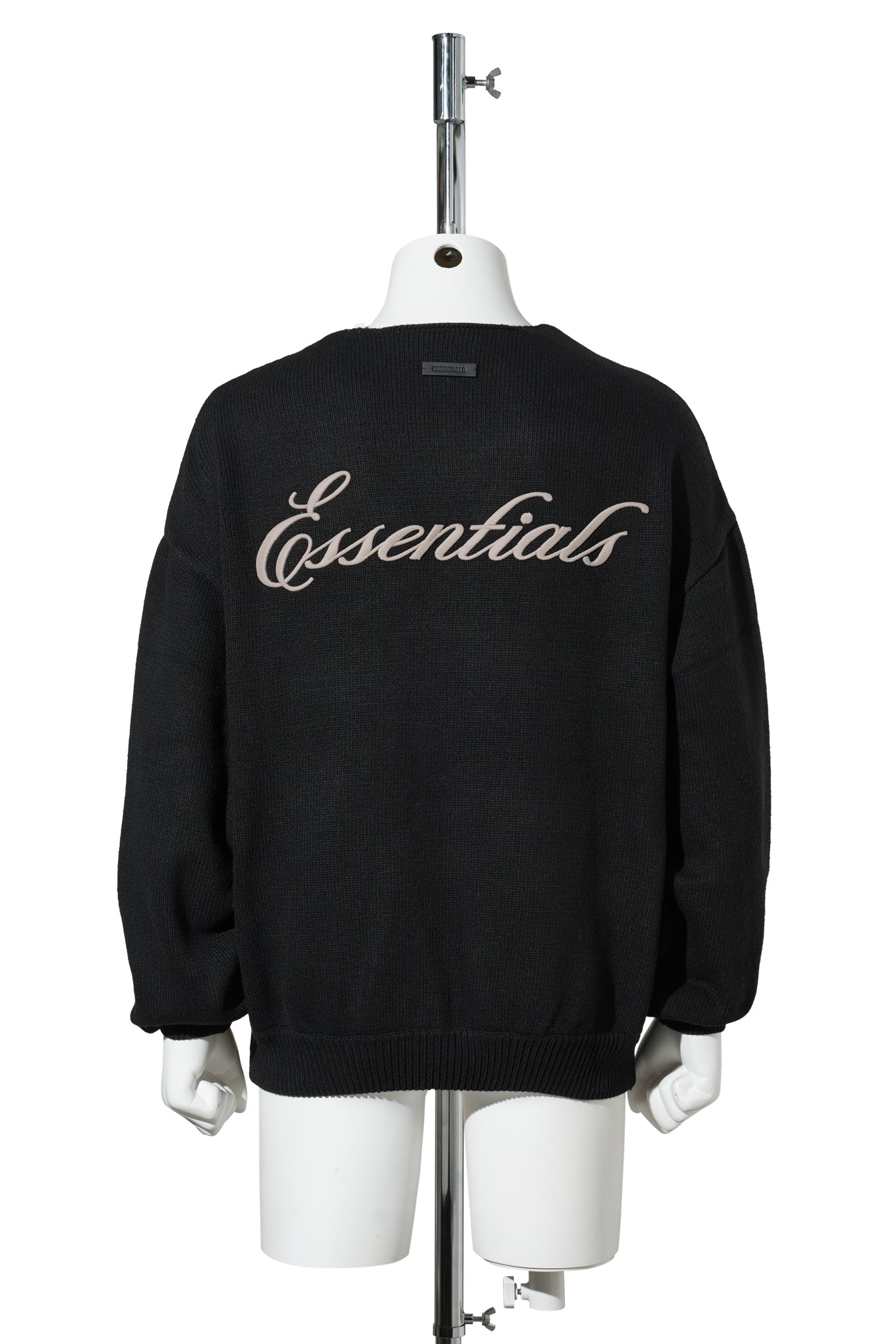 WAFFLE CREWNECK SWEATER / VINTAGE BLACK