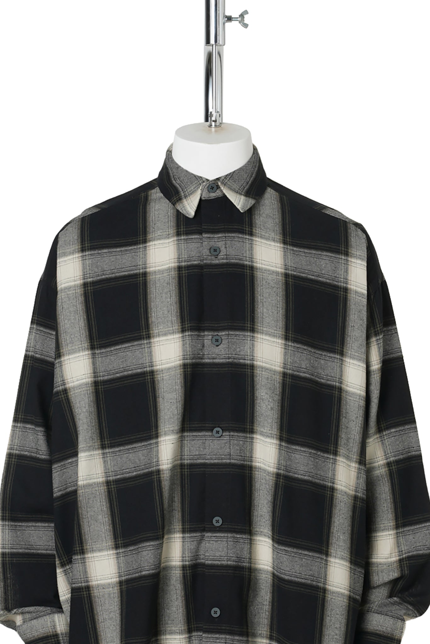 BUTTON UP SHIRT / 0128:IRON GREY PLAID