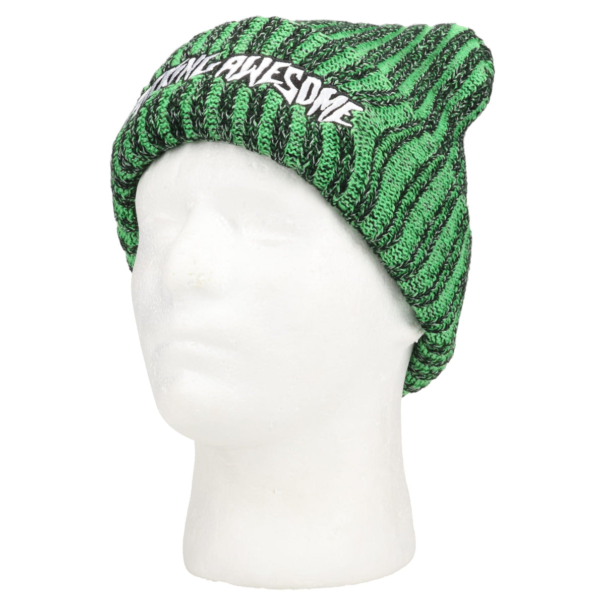 REFLECTIVE STRIPE BEANIE / BLACK