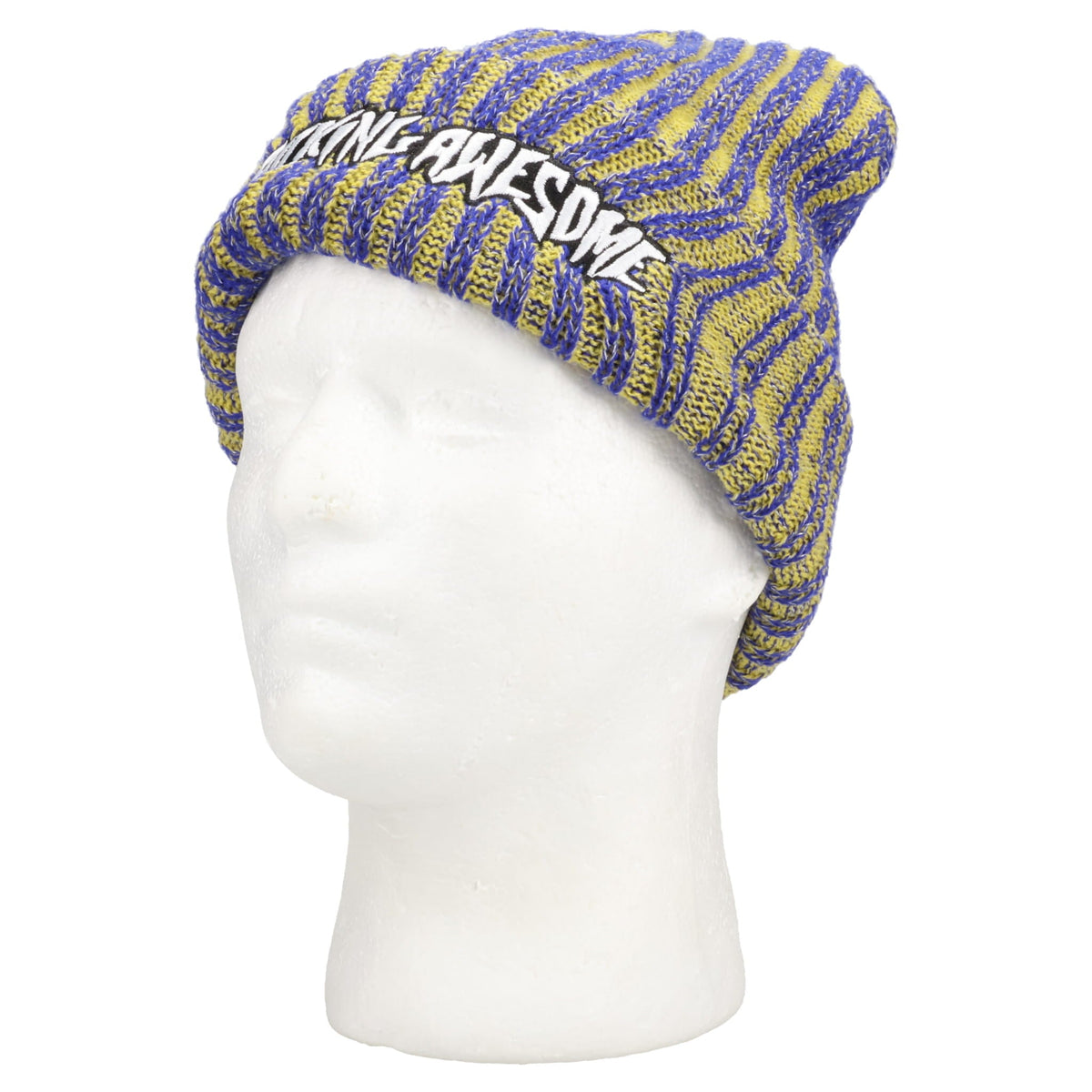 REFLECTIVE STRIPE BEANIE / YELLOW