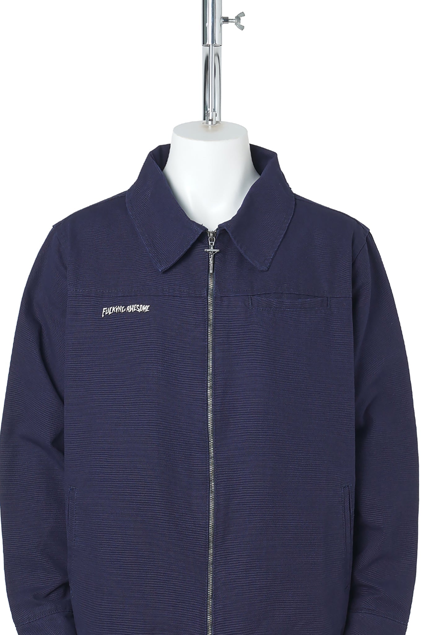 DOUBLE ZIP WORKSHIRT / DARK BLUE