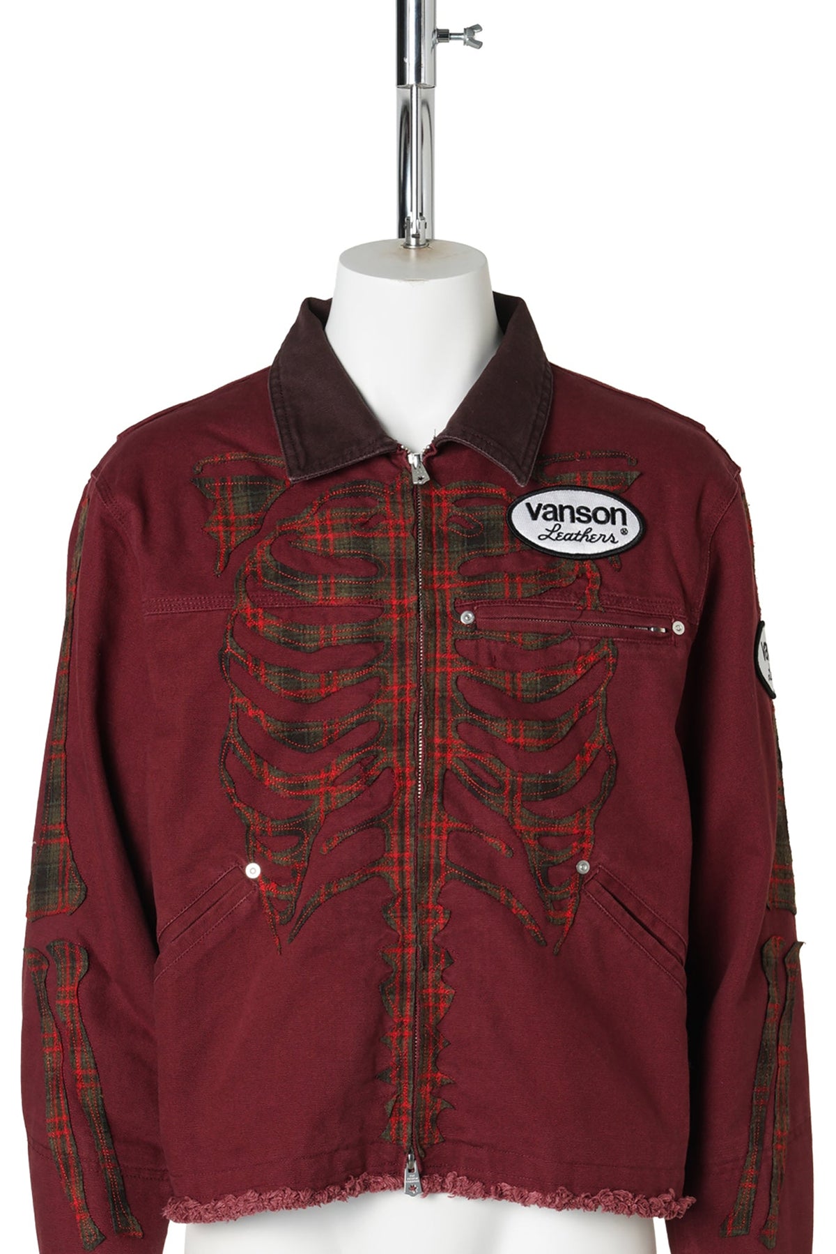 CANVAS BONE JACKET / BURGUNDY