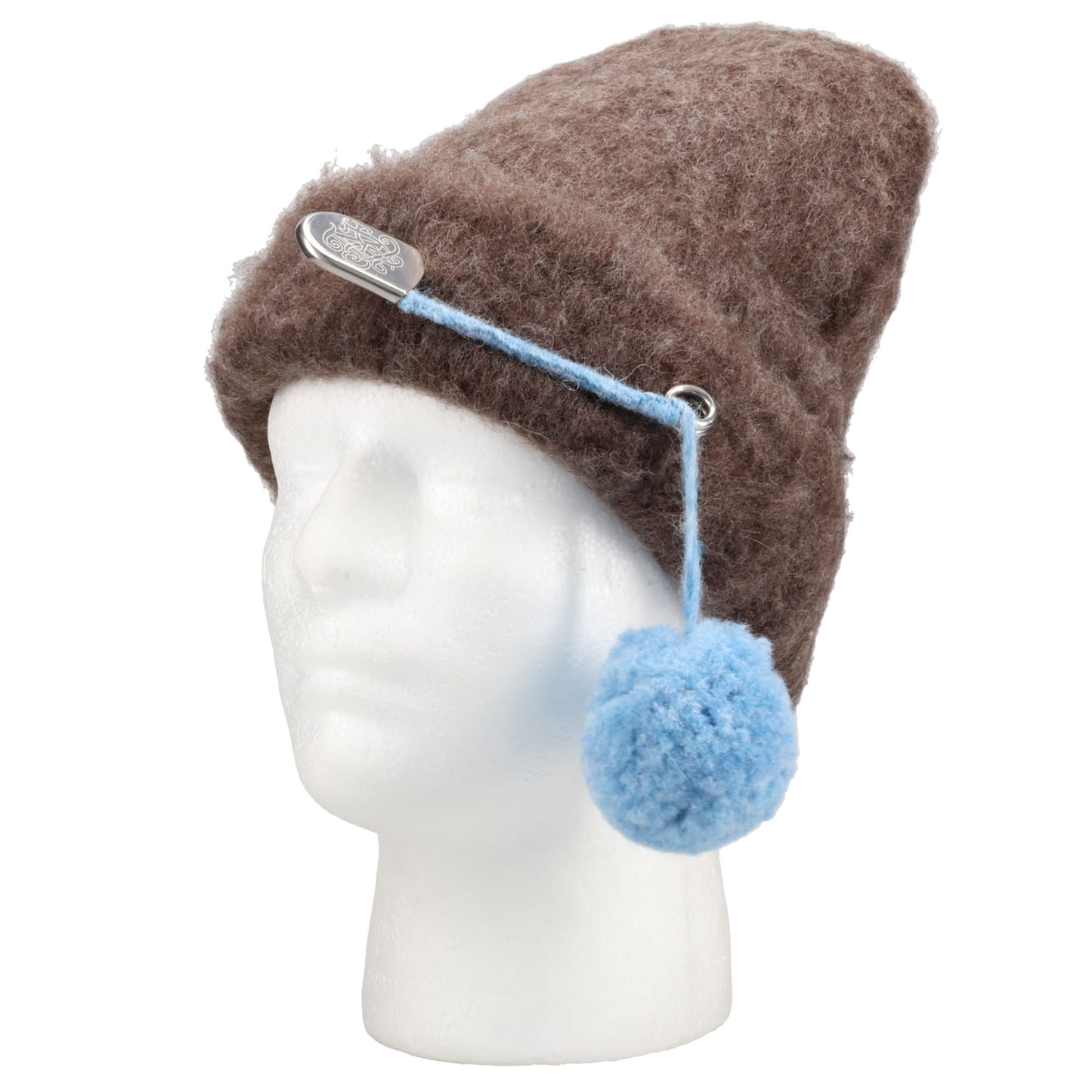 SAFETY PIN BEANIE / CHARCOAL