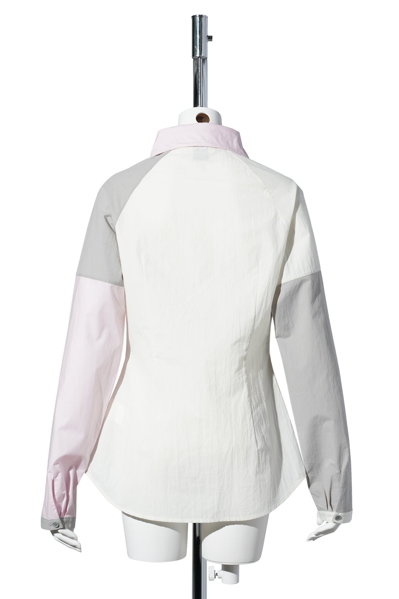 FOUR COLOR SHIRT / PINK GRAY BLUE WHITE