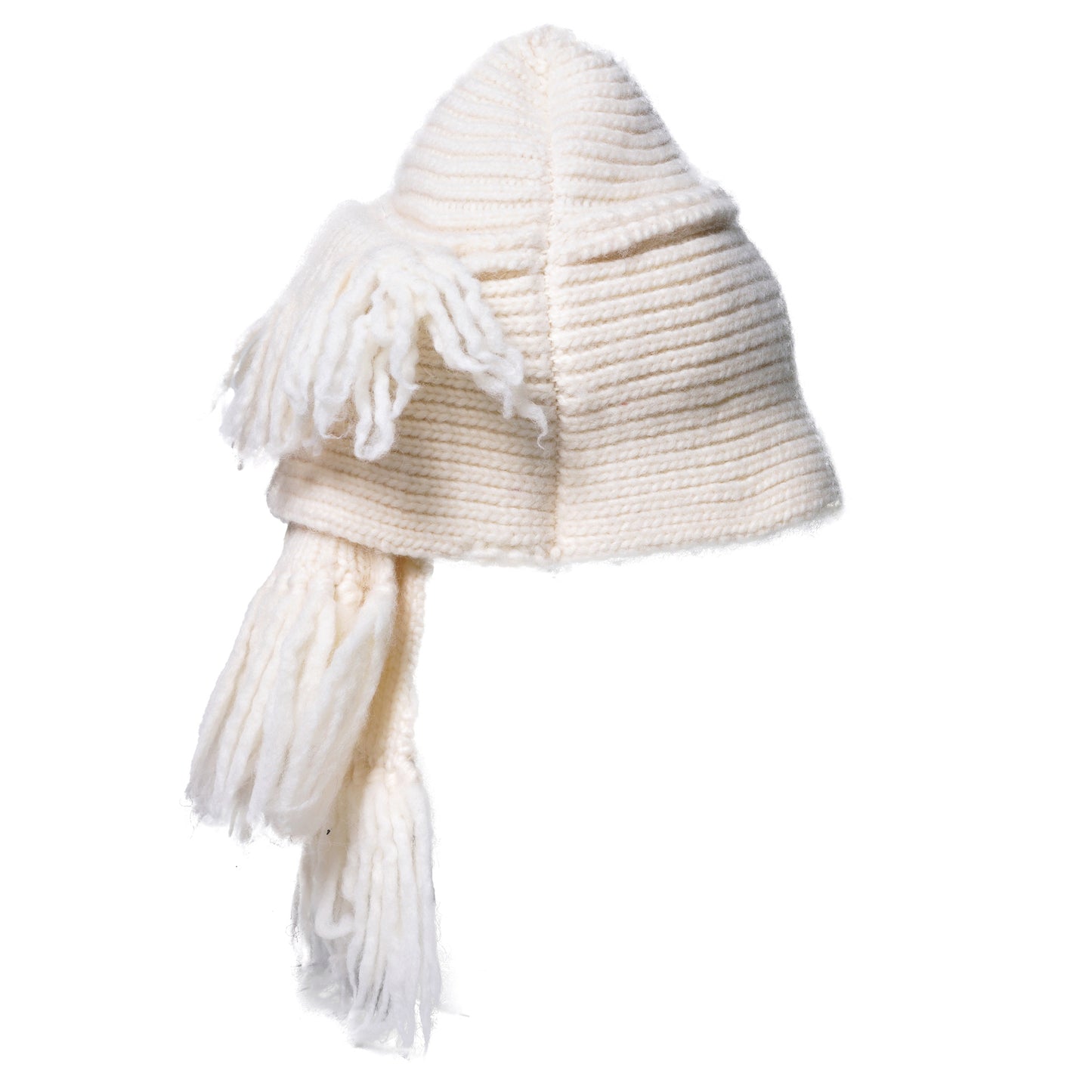SCARF WIDE HAT / WHITE