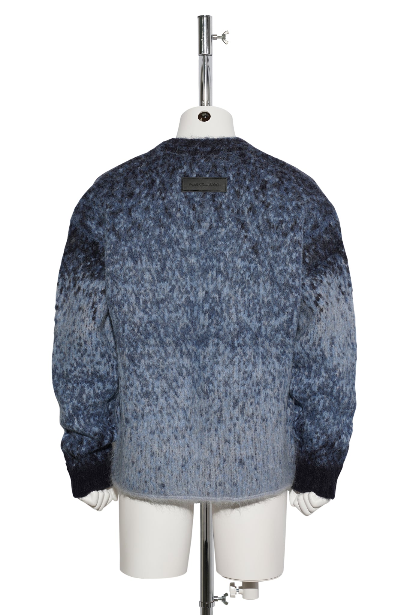 GRADIENT KNIT CARDIGAN / BLUE GREY