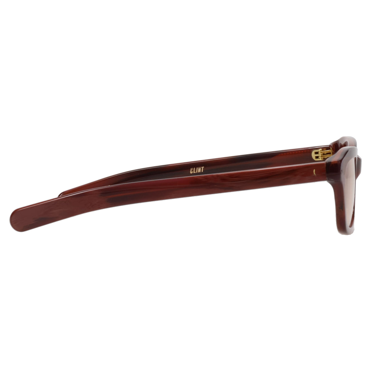 CLINT / MAHOGANY HORN/PEACH LENS