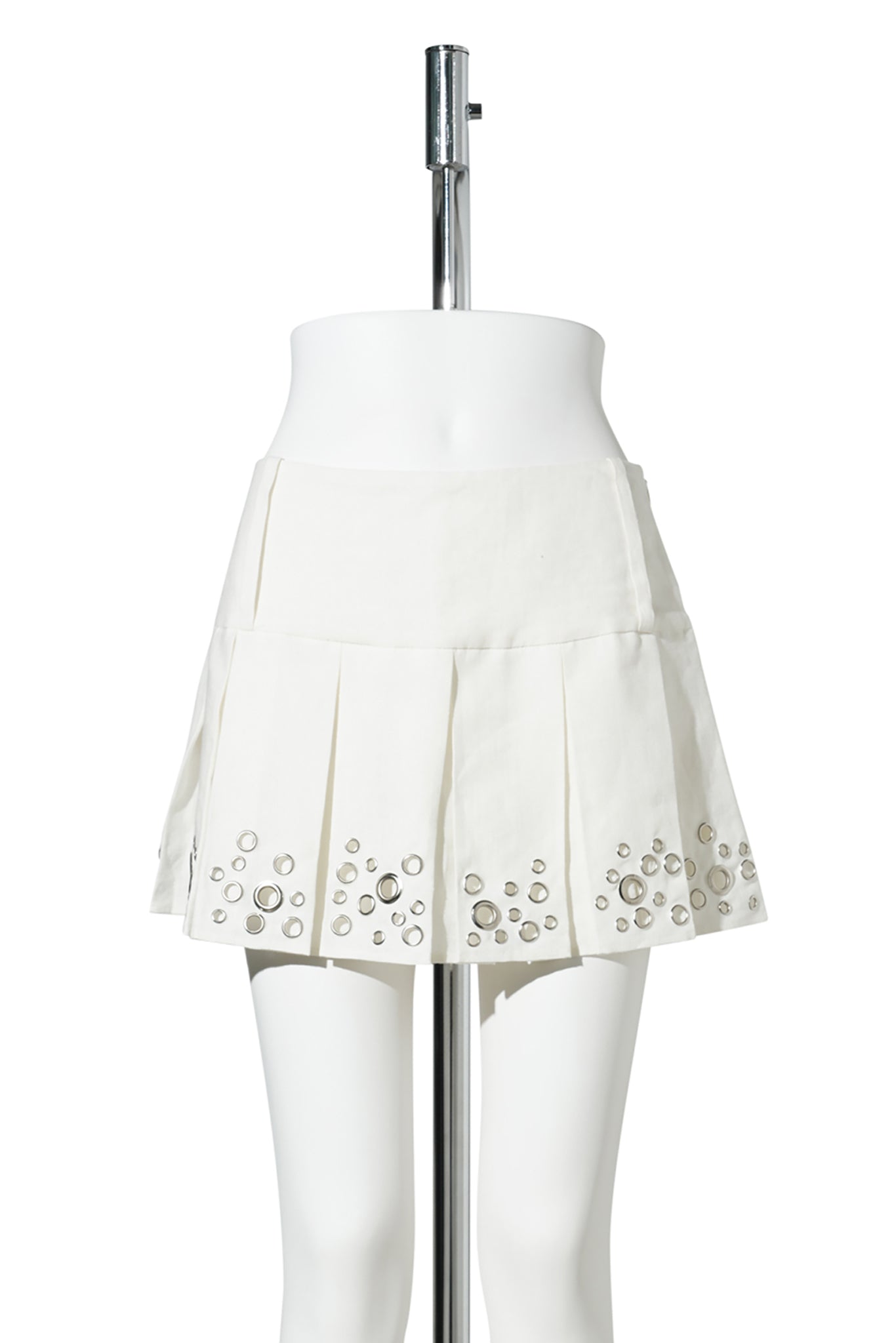 SAM PLEATED SKIRT / WHITE
