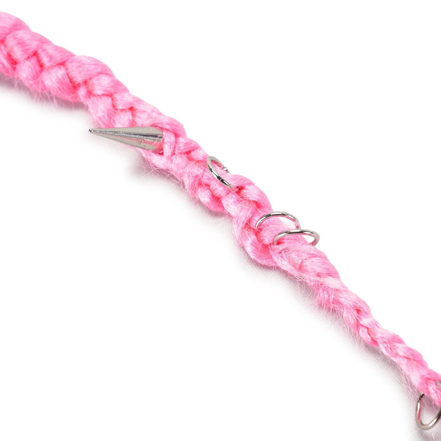 HAIRY KEYCHAIN / NEON PINK