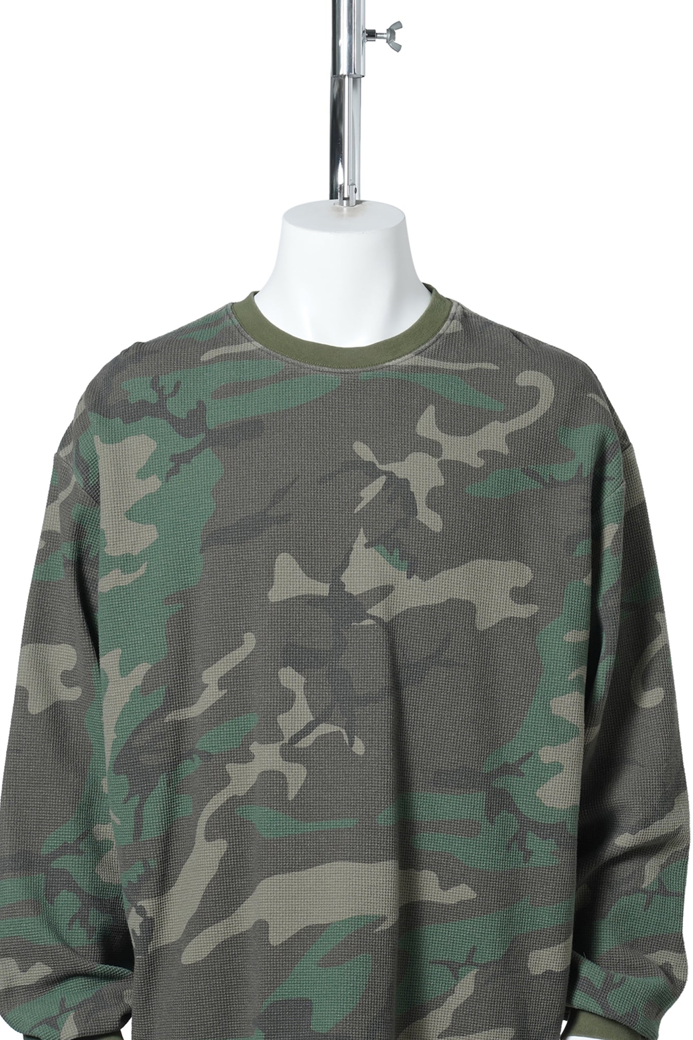VINTAGE WASH THERMAL SHIRTS / CAMO