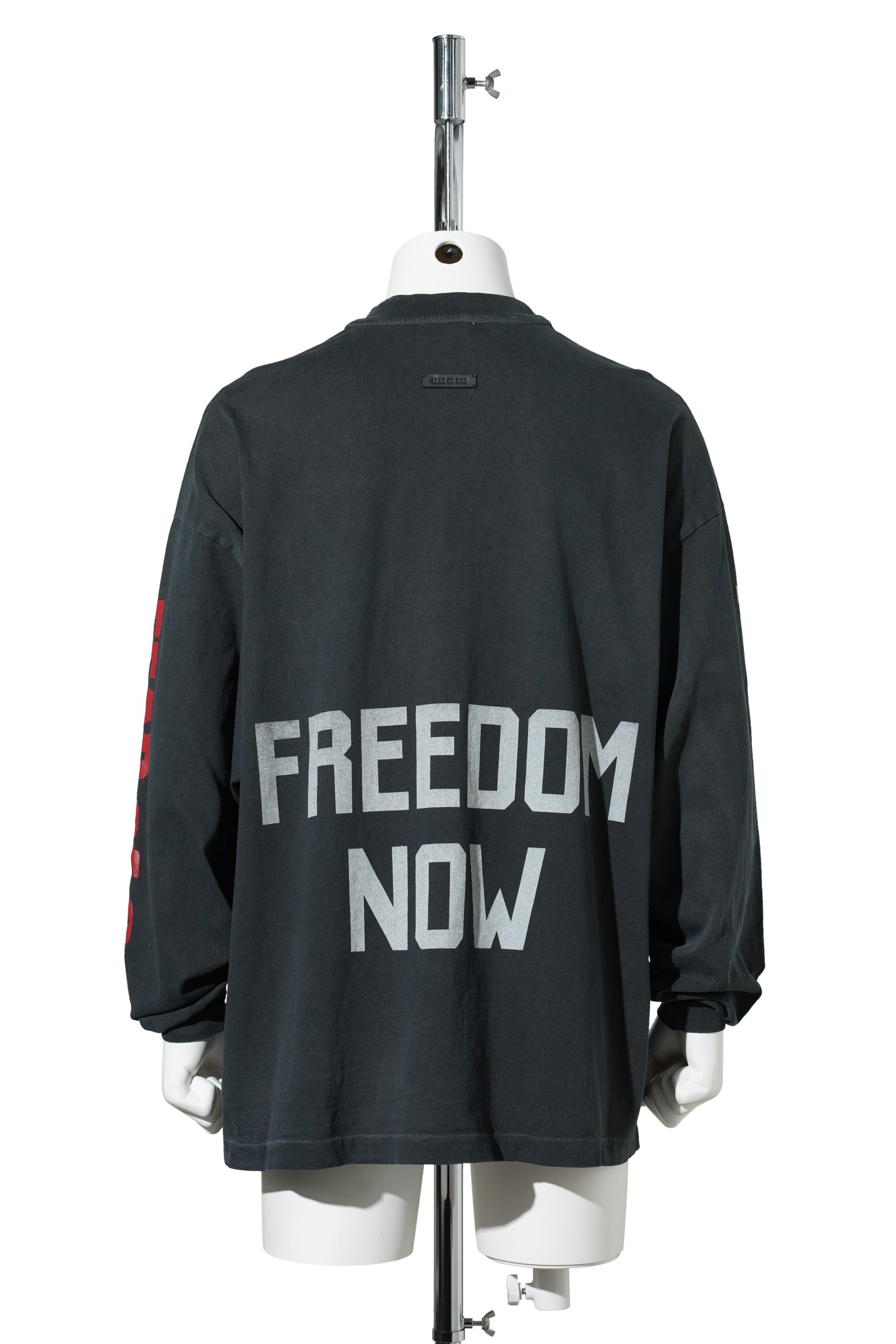 RELAXED "FREEDOM" LS TEE / 001:BLACK