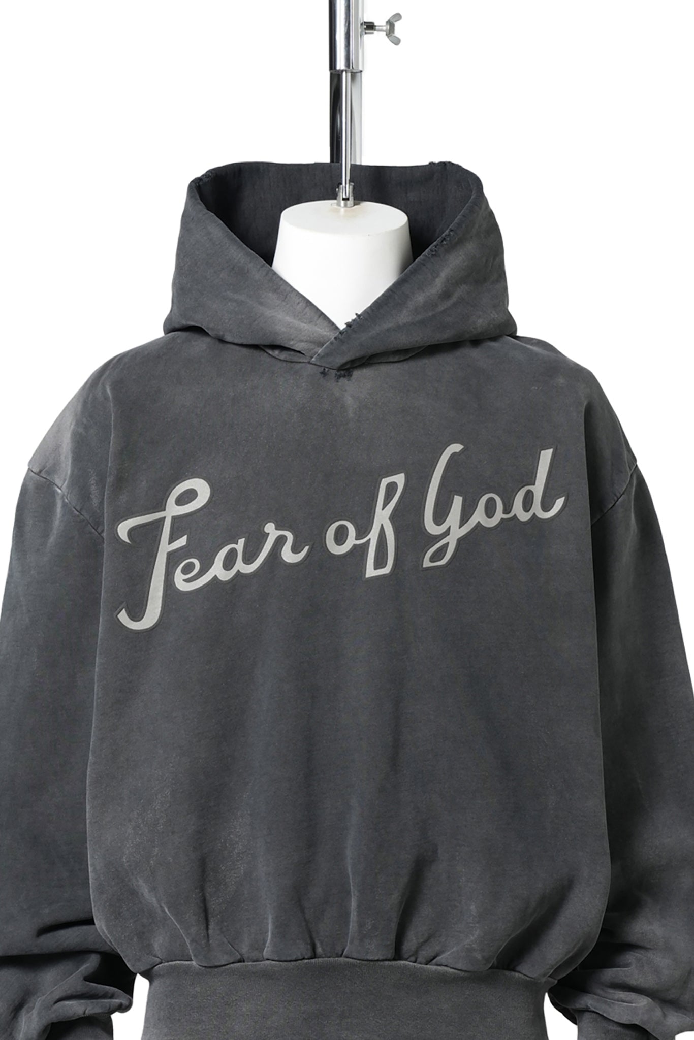 26CLASSIC FIT HALF RAGLAN HOODIE / 019:OFF BLACK