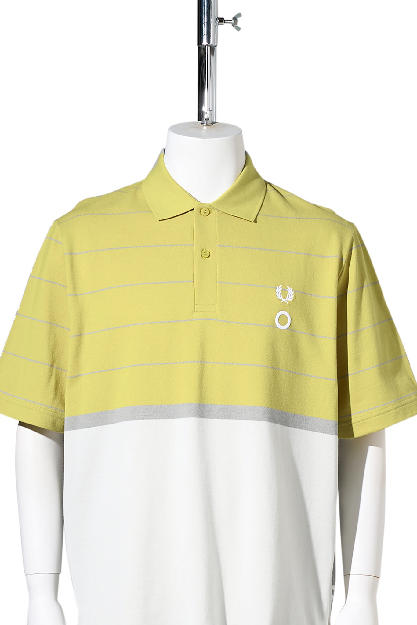 CGーHALF AND HALF POLO SHIRT / 78A:UNIFORM OFF-WHITE