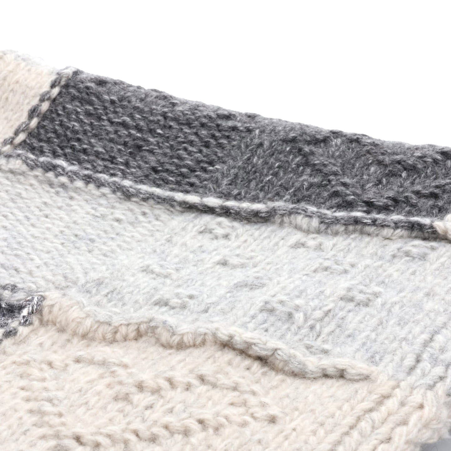 WOOL COTTON MIX KINT SCARF / MULTICOLOUR