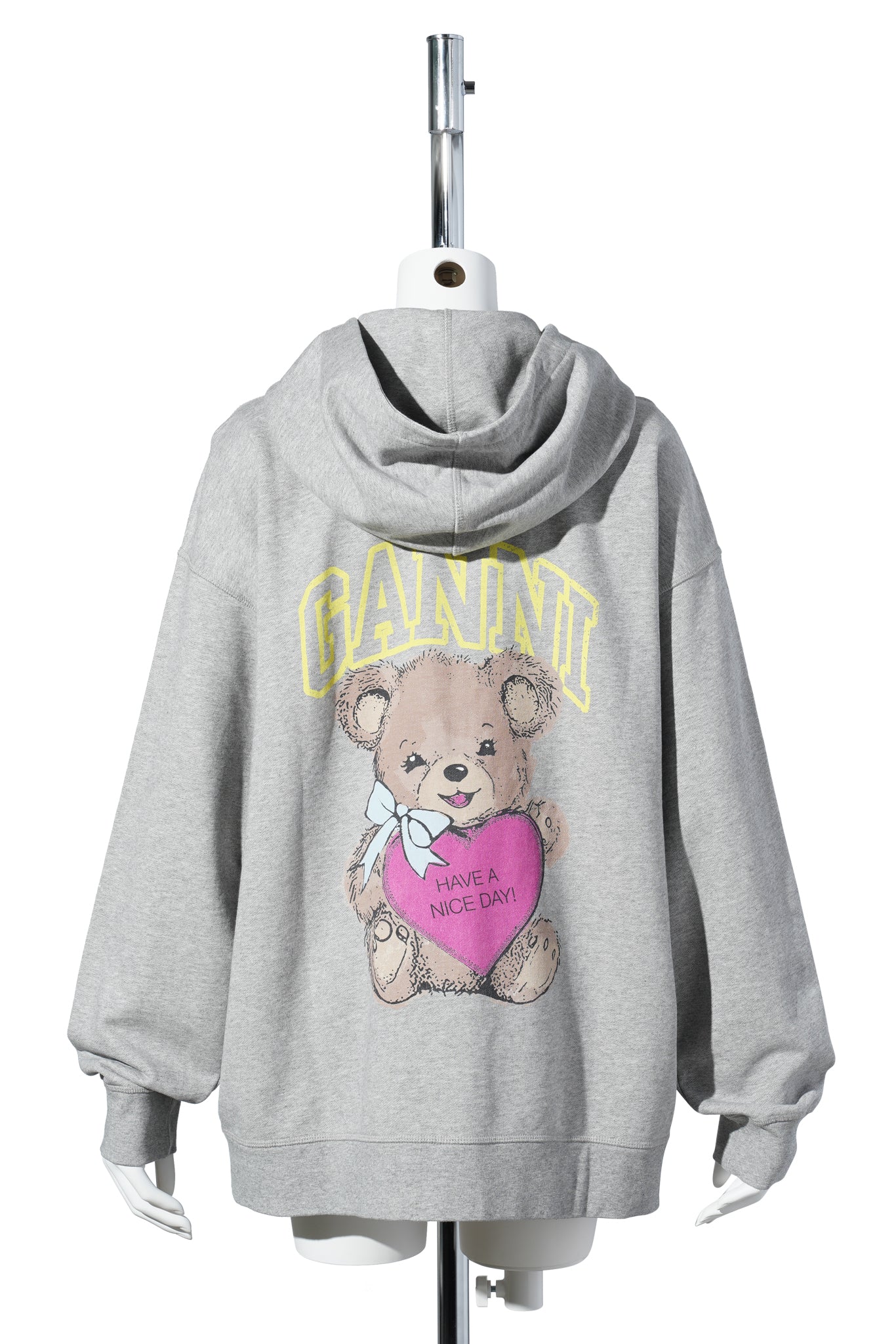 ISOLI TEDDY OVERSIZED ZIP HOODIE / PALOMA MELANGE