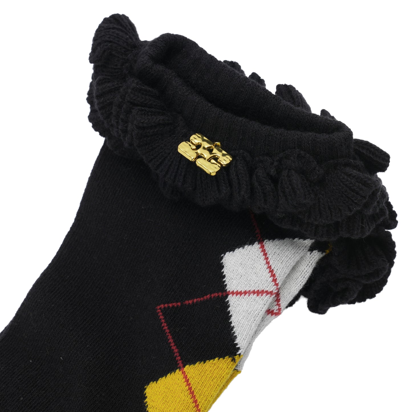 ARGYLE SOCKS / BLACK
