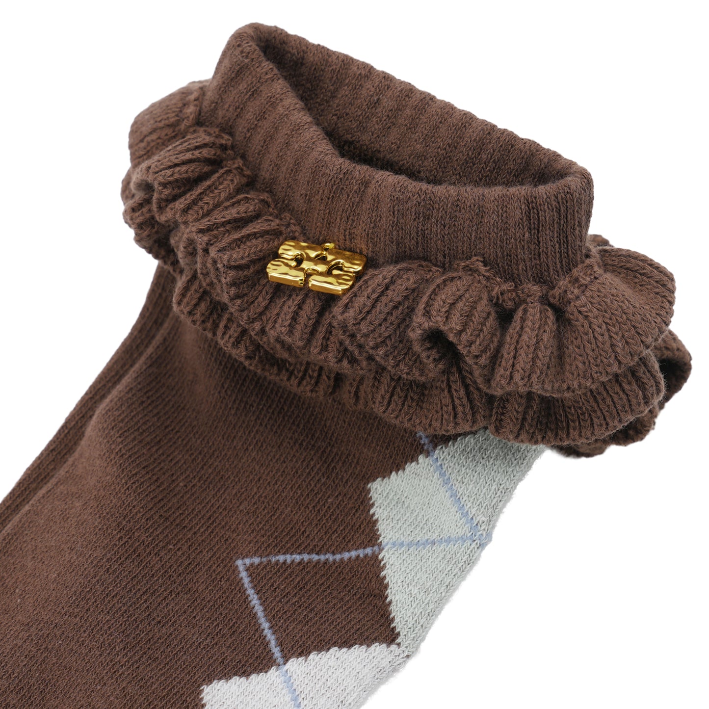 ARGYLE SOCKS / CHICORY COFFEE
