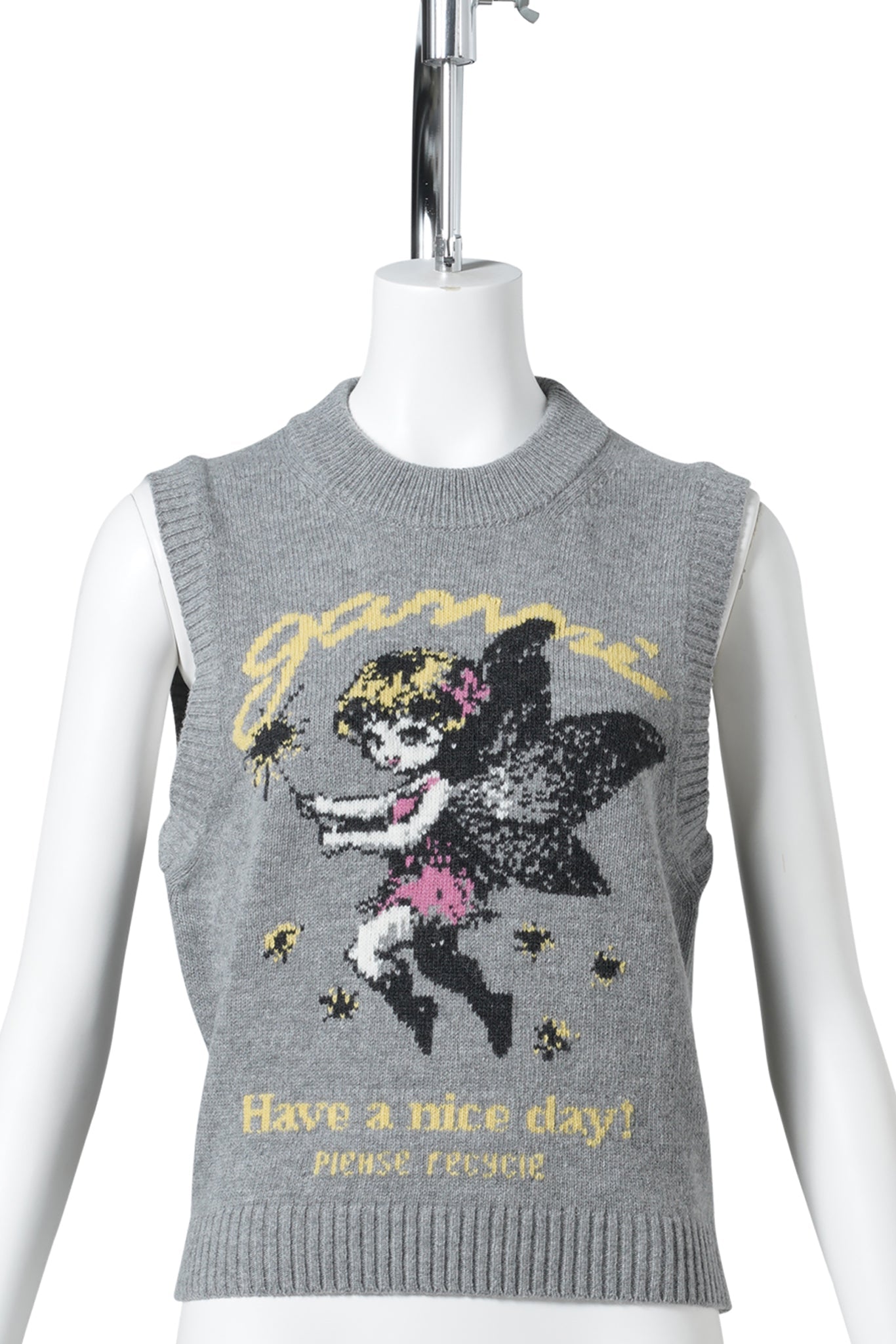 GRAPHIC WOOL VEST / PALOMA