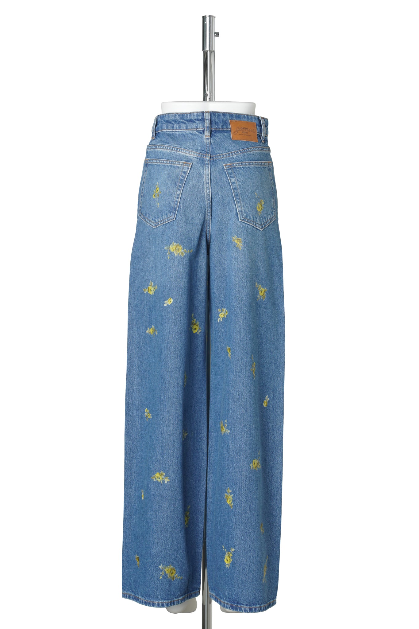 PRINTED FLOWER DENIM LARI JEANS / LIGHTBLUEV