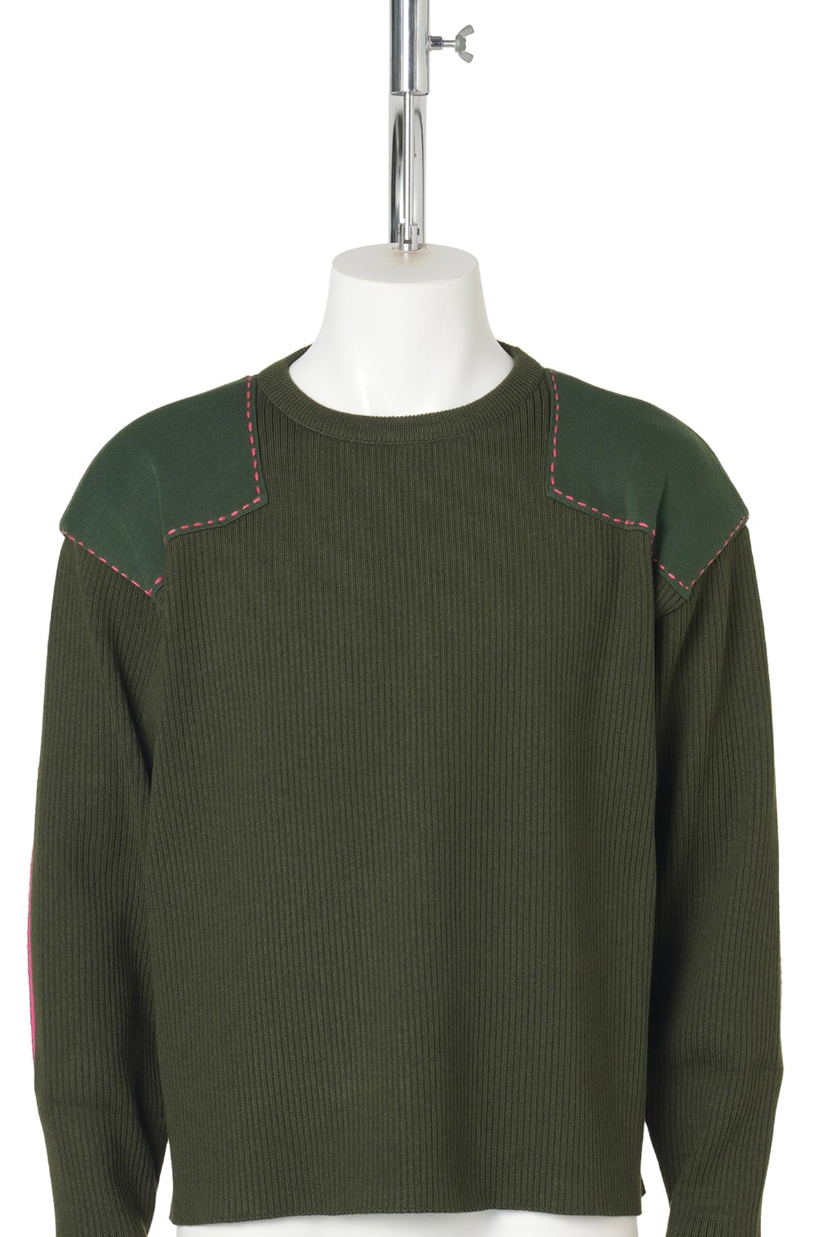 HAND STITCHED COMMAND SWEATER / 505:OLIVE