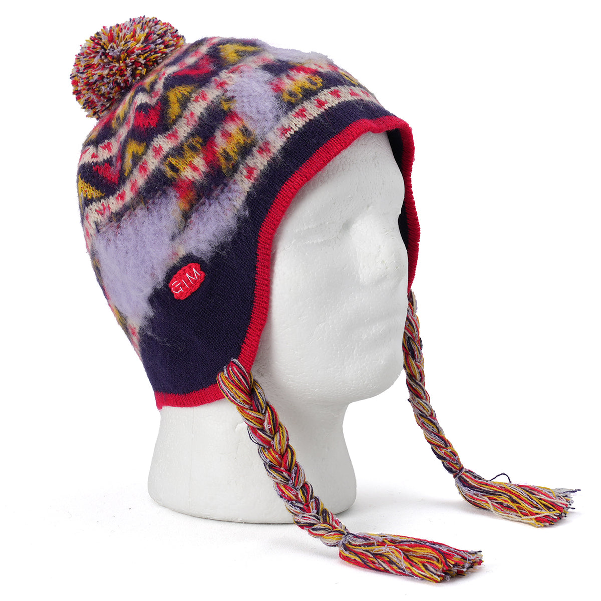 EVAPORATED FAIR ISLE KNIT CAP / 705:NAVY