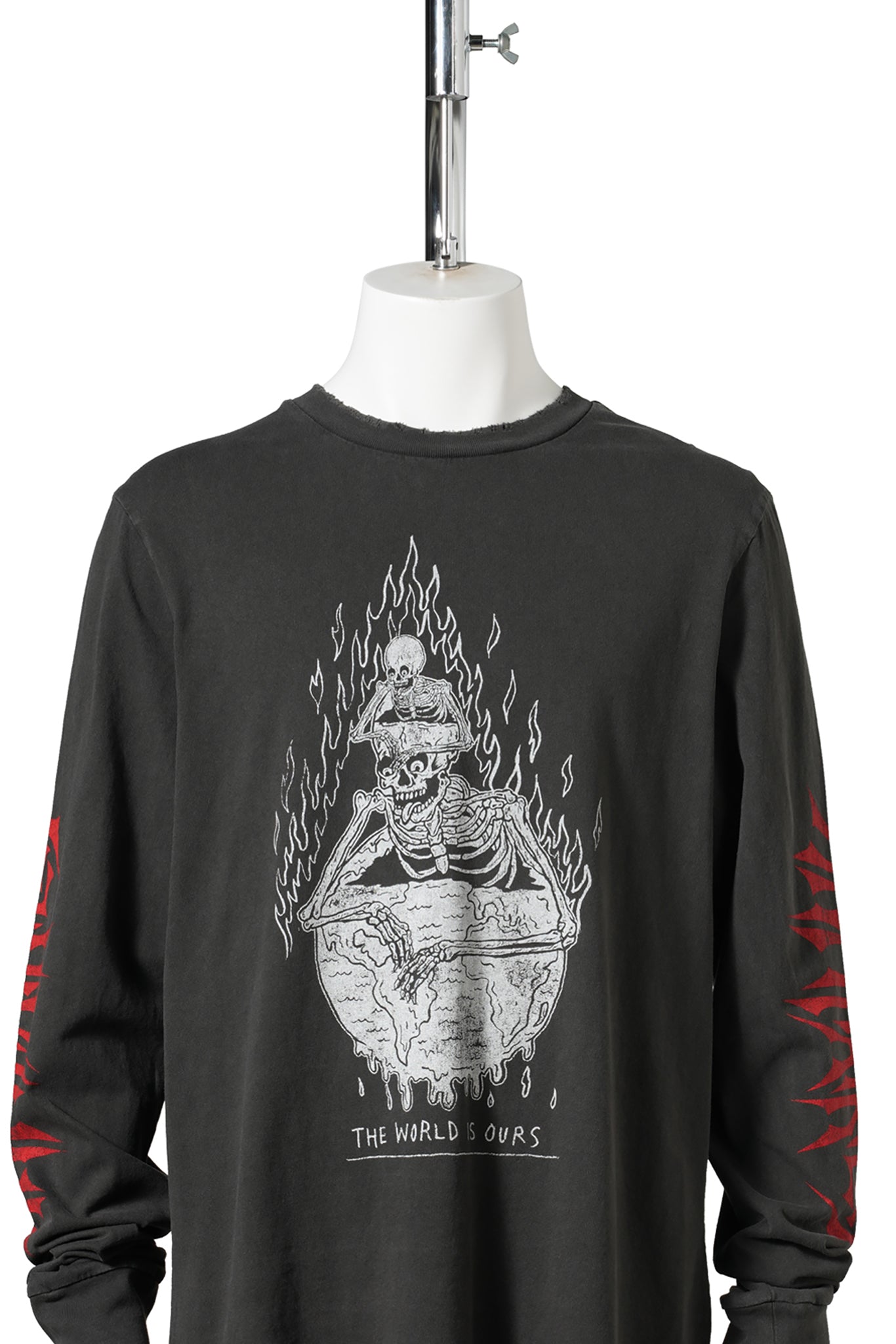 THE WORLD IS OURS L/S / VINTAGE BLACK