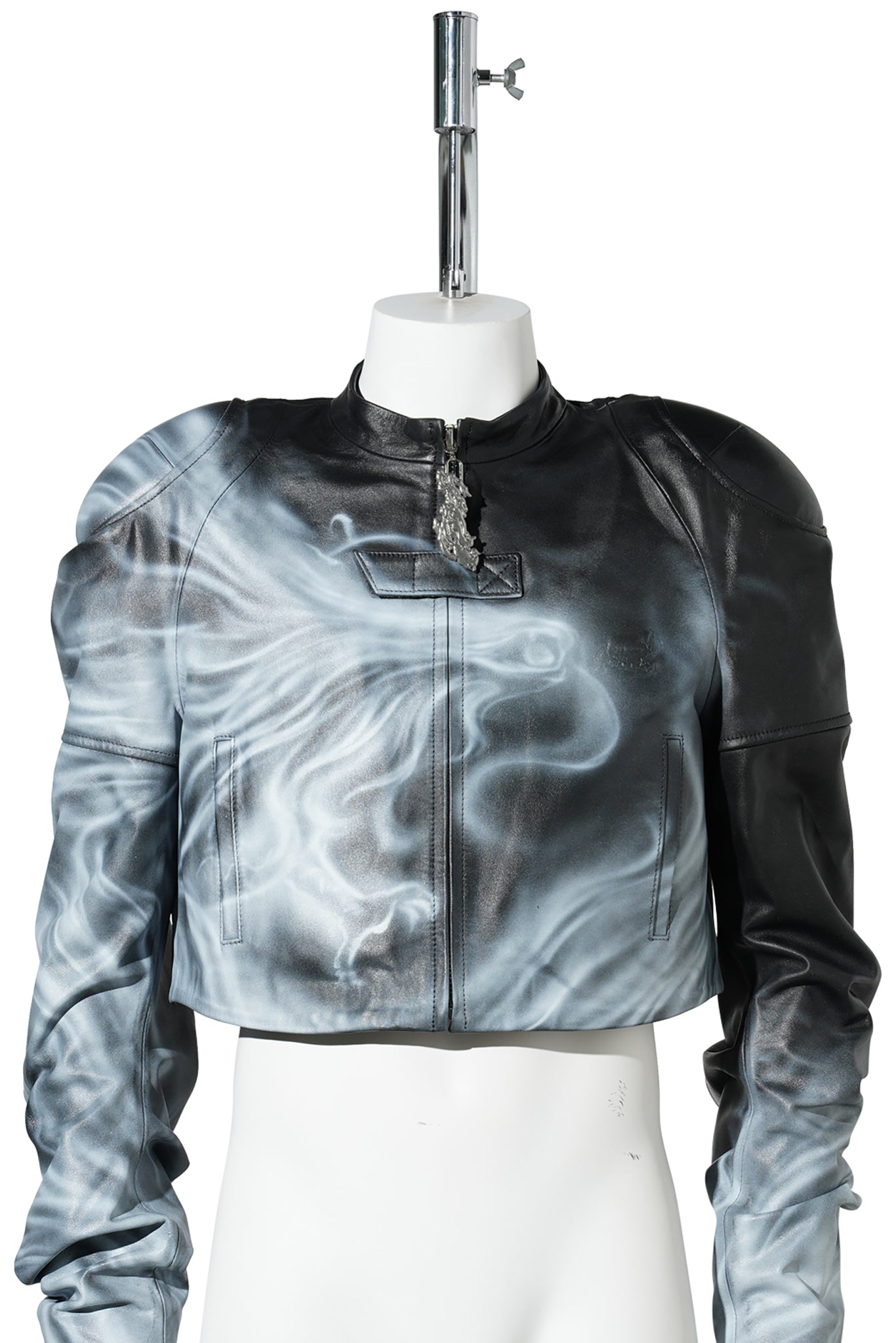AIRBRUSHED LEATHER JACKET