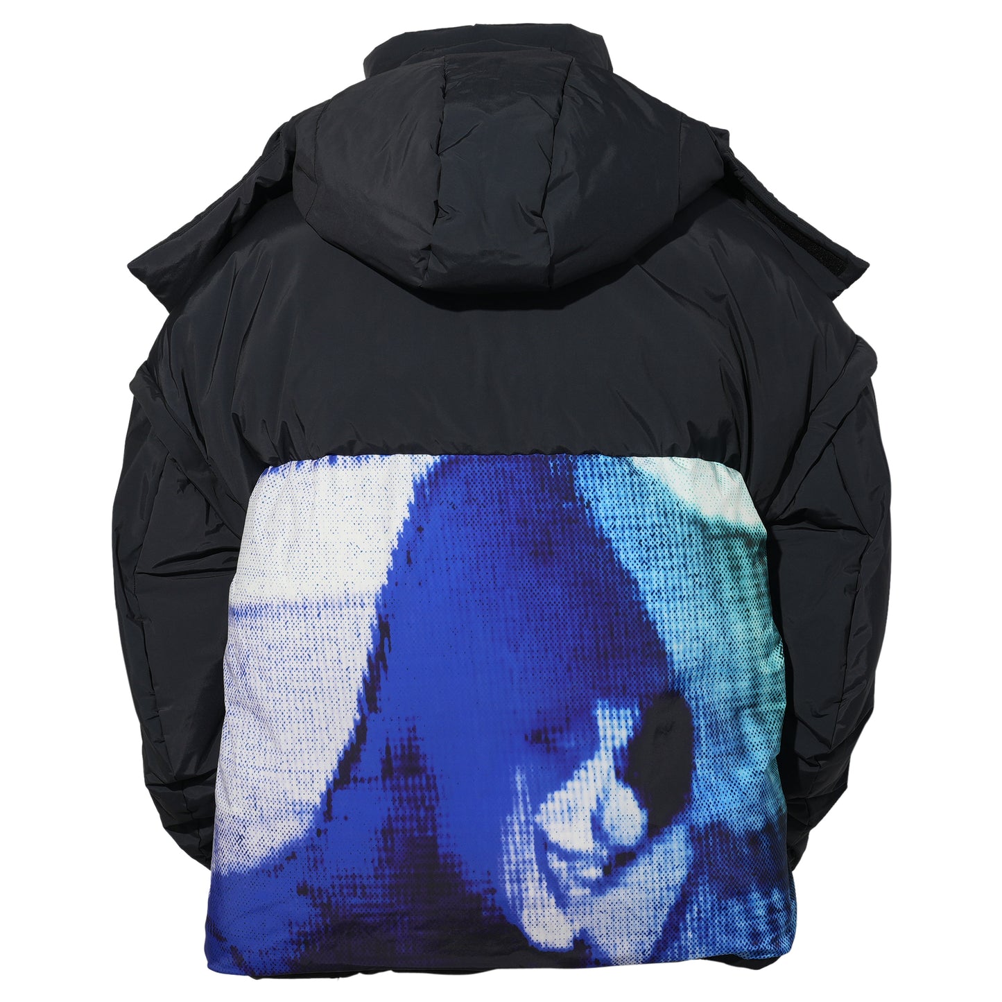 PADDED JACKET / WHITE/LIME/BLUE