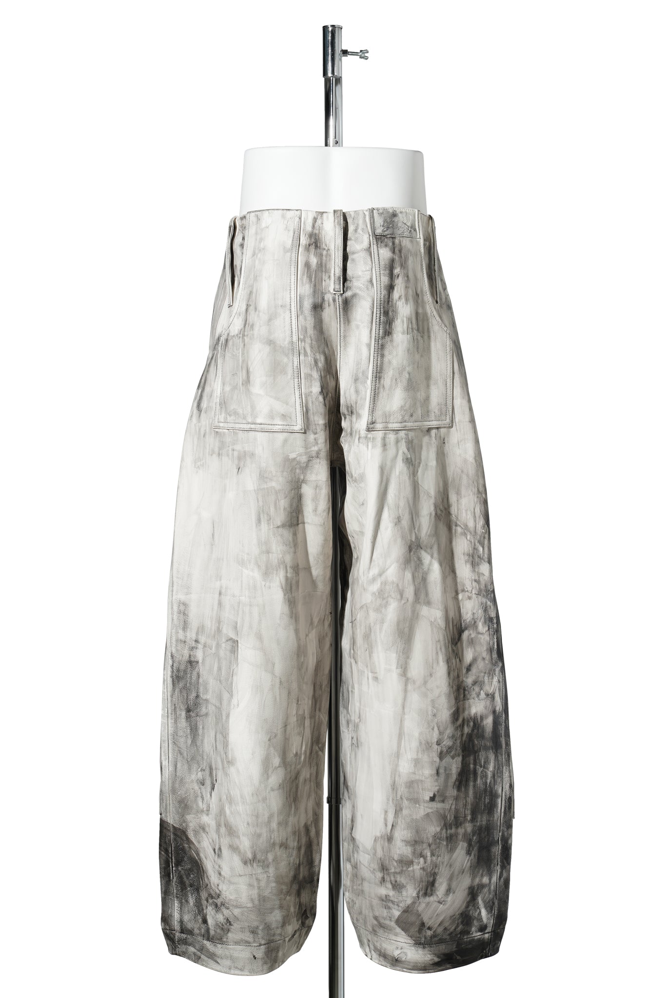 LEATHER TROUSER / OFF WHITE
