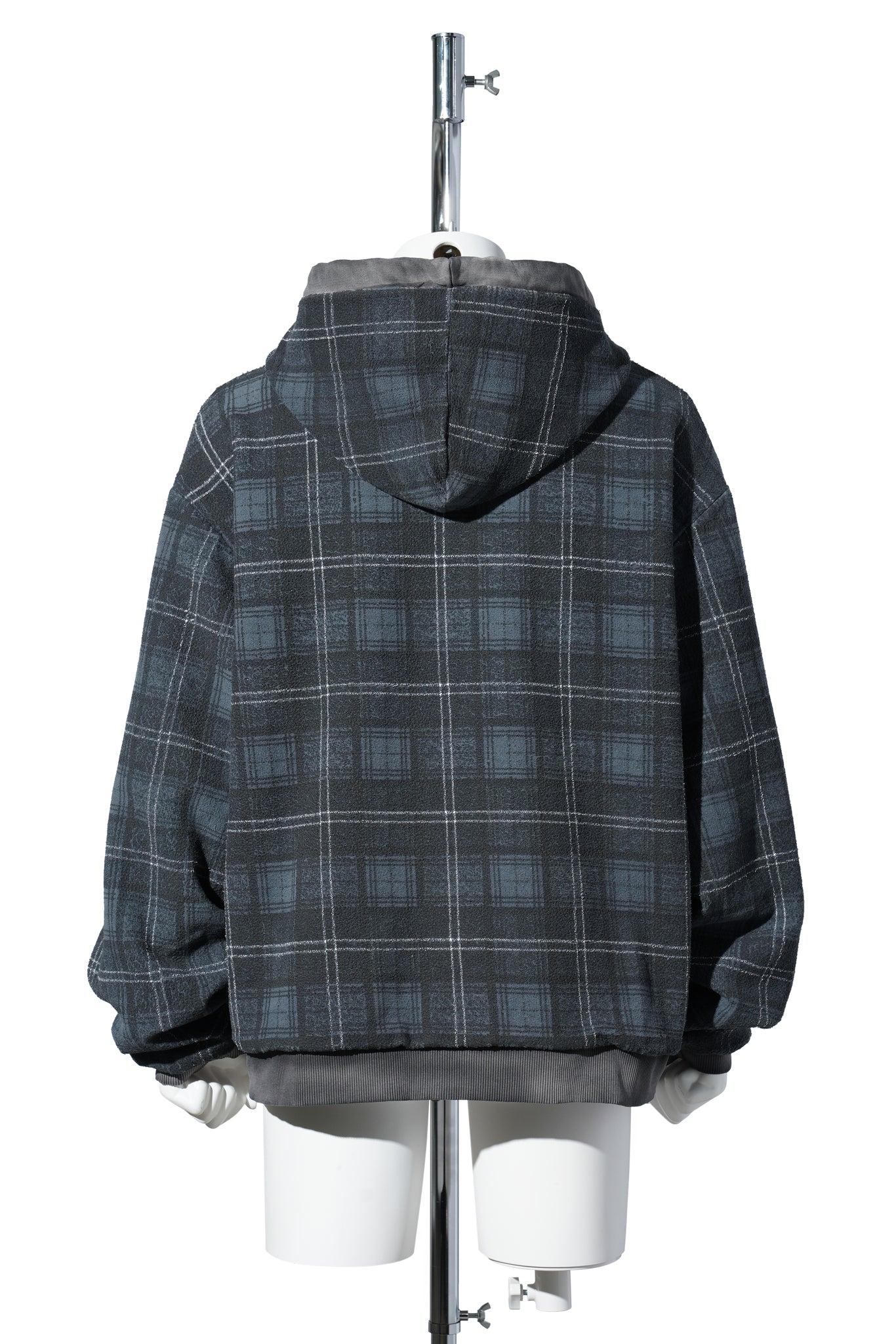 REVERSIBLE Z-UP HOODIE / JTMU:BLACK