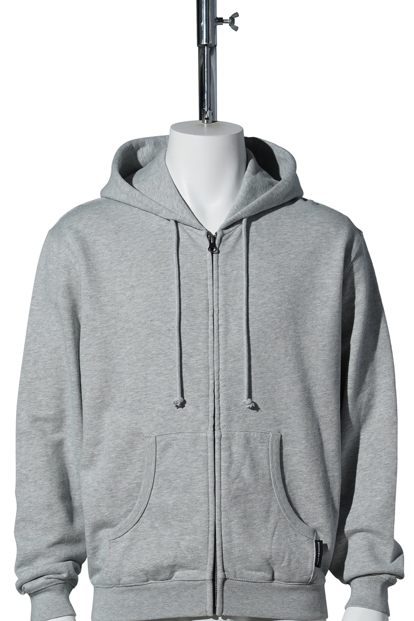 ZIPPED HOODIE / GREY