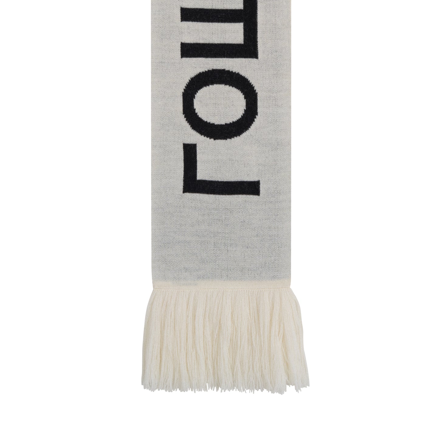 KNITTED SCARF / WHITE