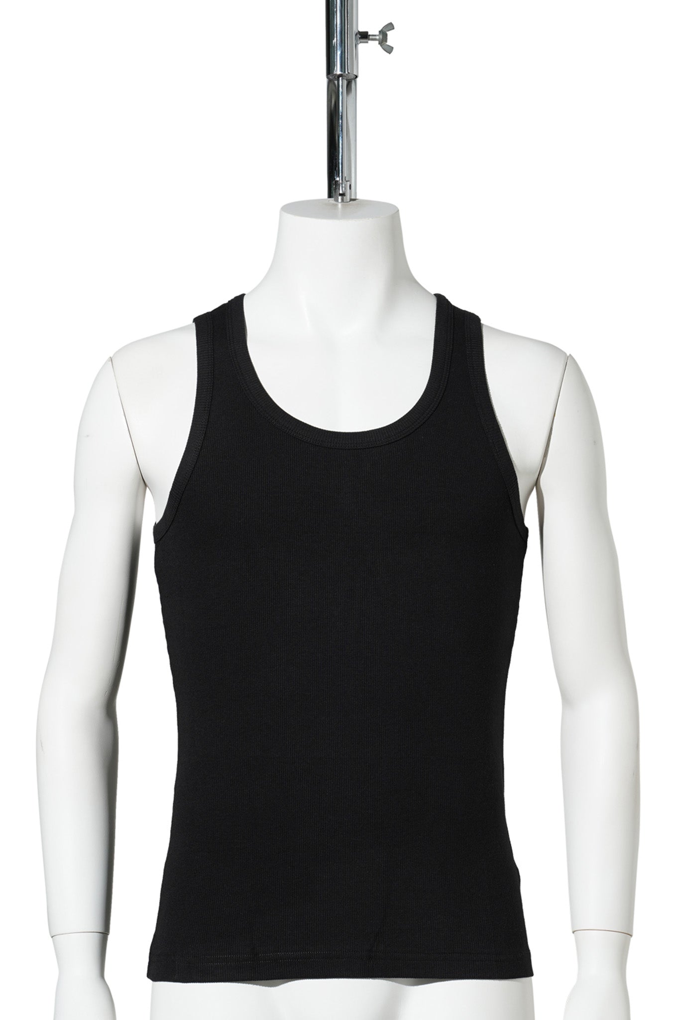 RIBBED TANK TOP / BLACK
