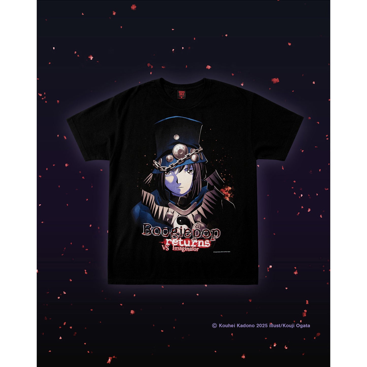 Boogiepop Returns VS Imaginator × GEEKS RULE 15 SILKSCREEN PRINTING T SHIRT / BLACK