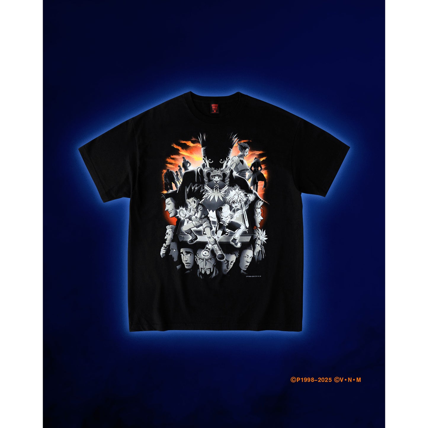 HUNTERxHUNTER x GEEKS RULE SILKSCREEN PRINTING T SHIRT "グリードアイランド" / BLACK