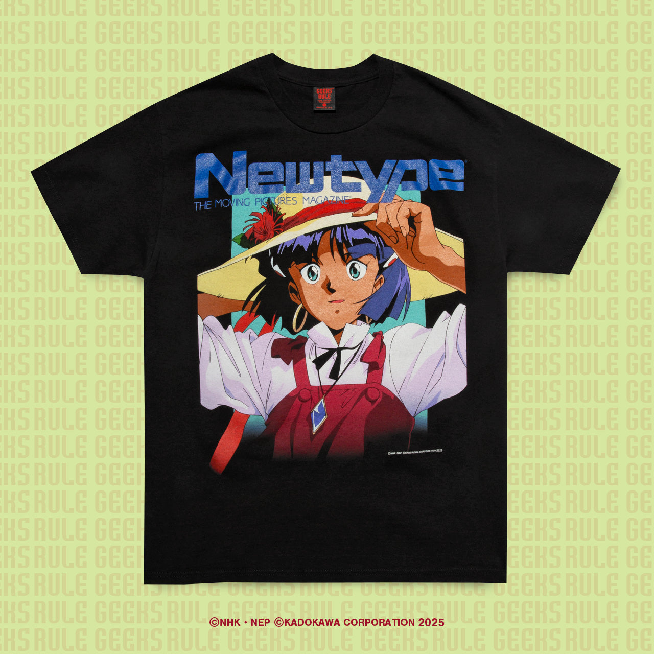 Newtype × ふしぎの海のナディア × GEEKS RULE 15 SILKSCREEN PRINTING T SHIRT / BLACK