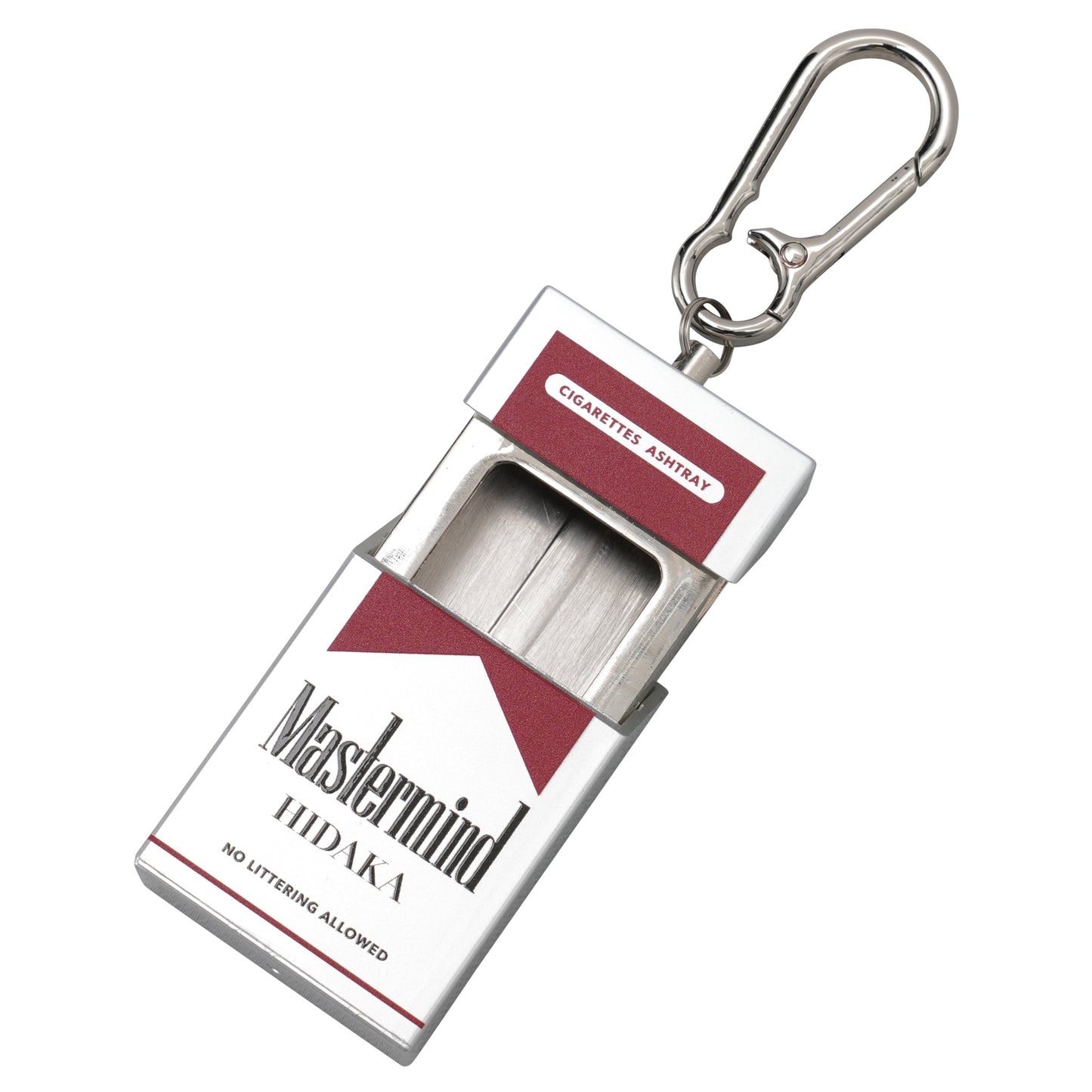 HIDAKA x mastermind JAPAN PORTABLE ASHTRAY – RED / SILVER/RED