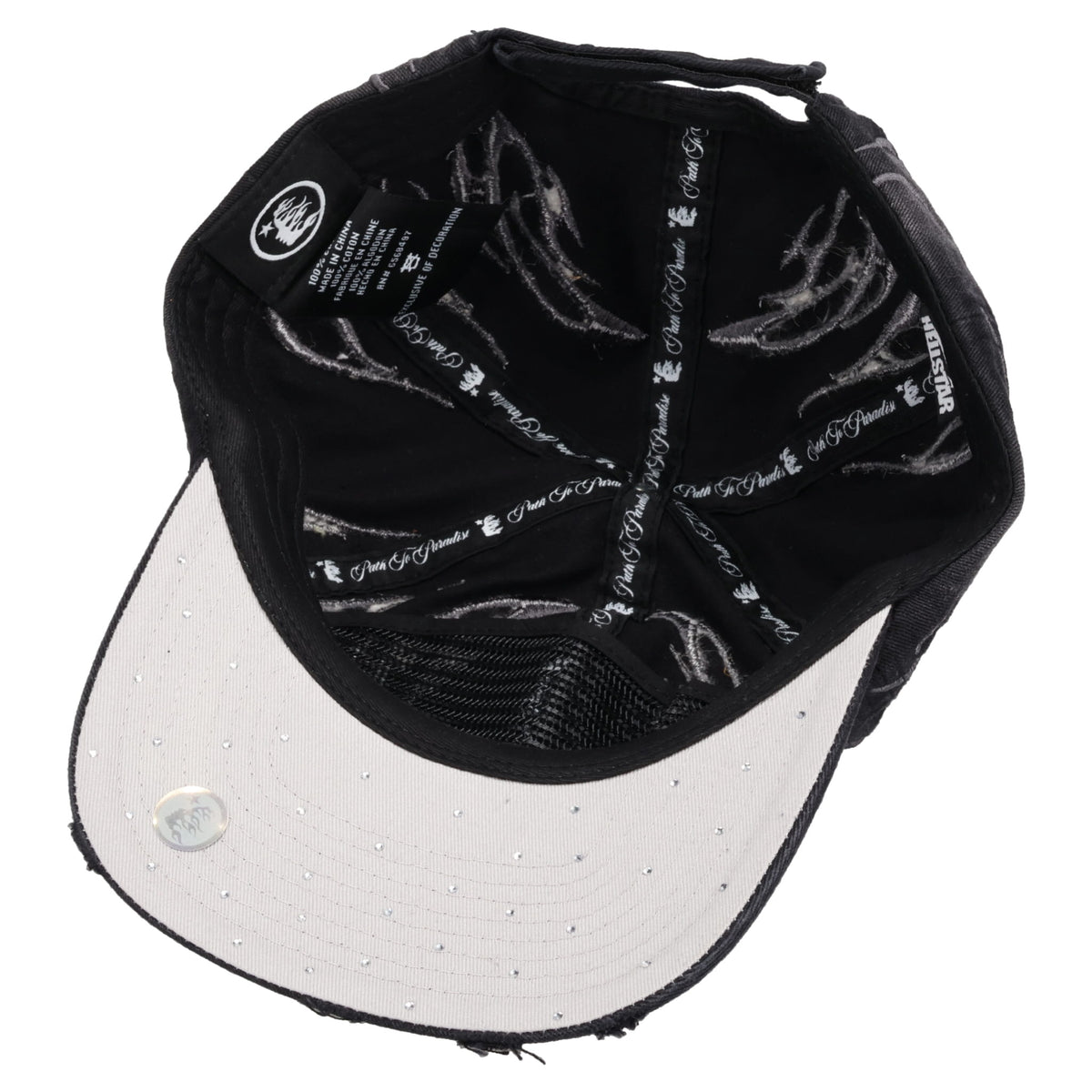 TRIBAL FLAME HAT / BLACK