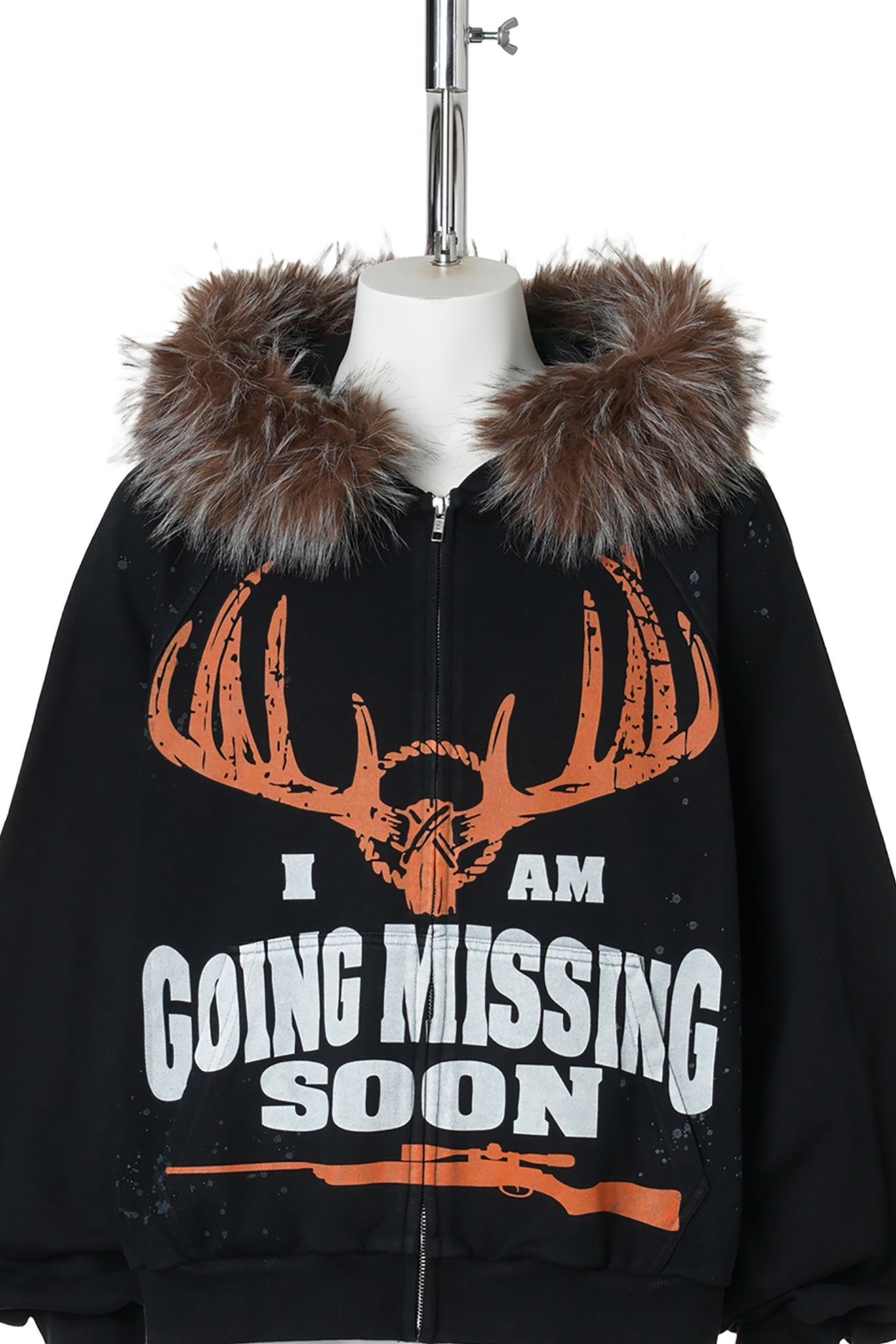 MISSING PERSON HOODIE / BLACK