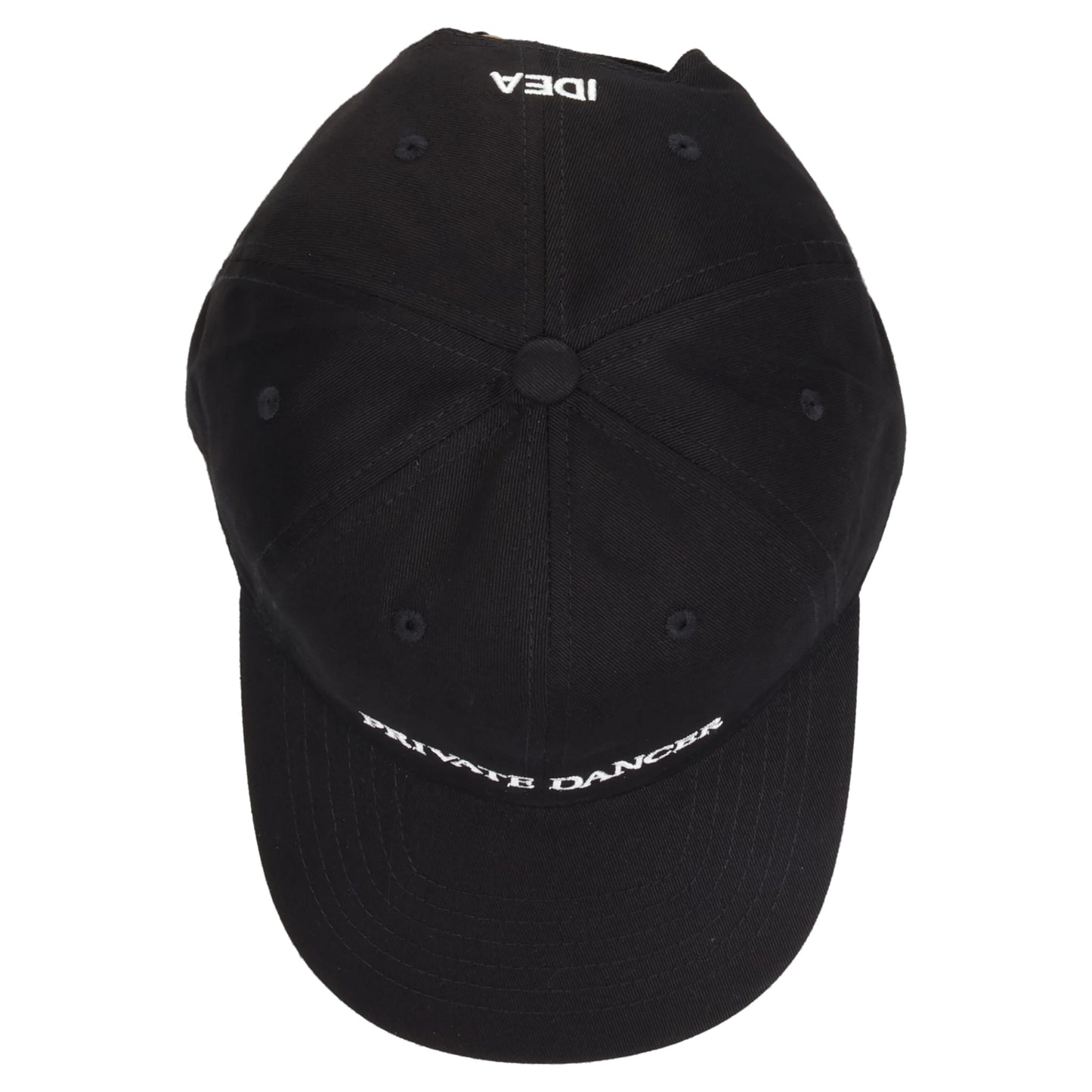 PRIVATE DANCER HAT / BLACK + WHITE EMBROIDERY