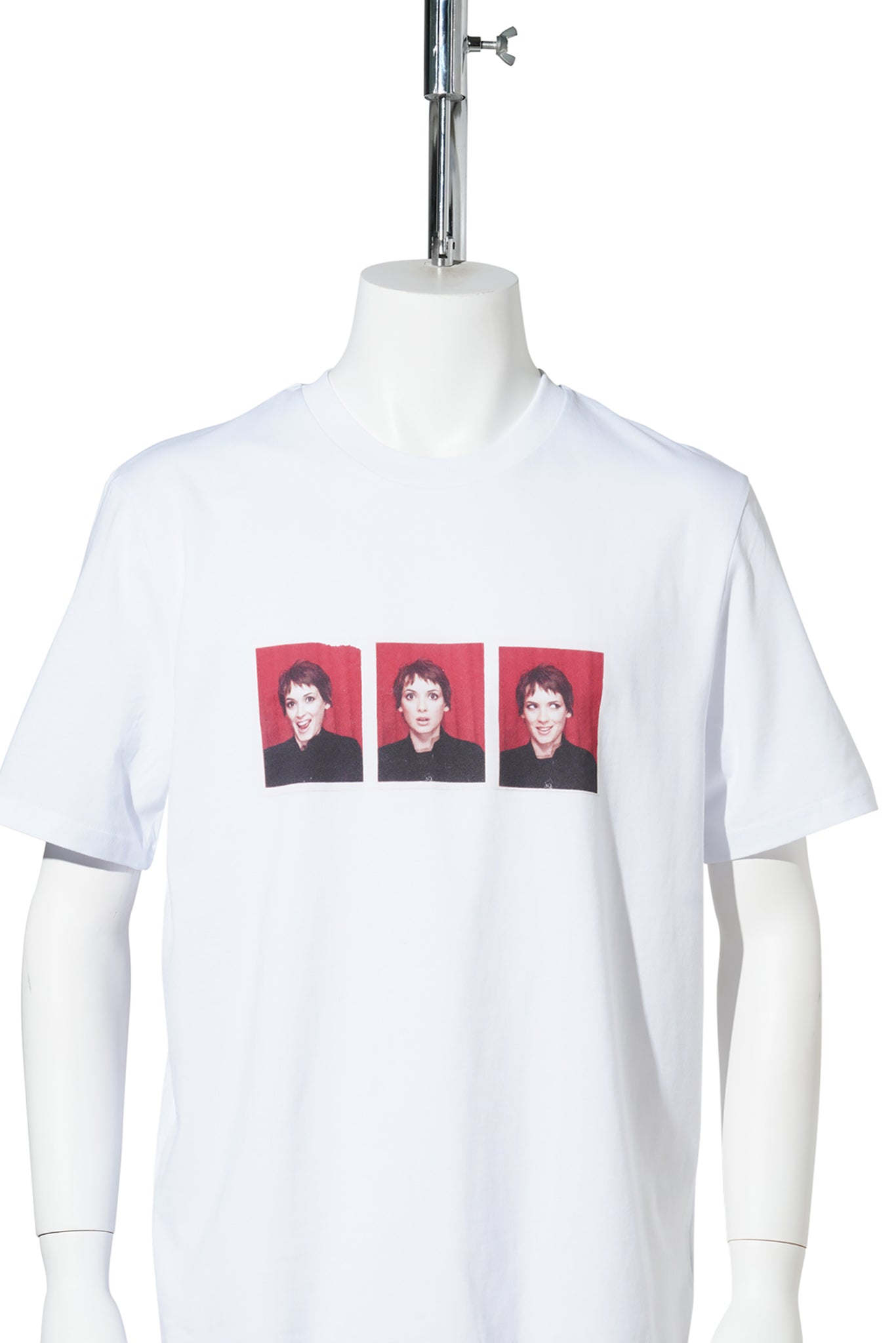 WINONA PHOTOBOOTH T-SHIRT / WHITE + DTG PRINT