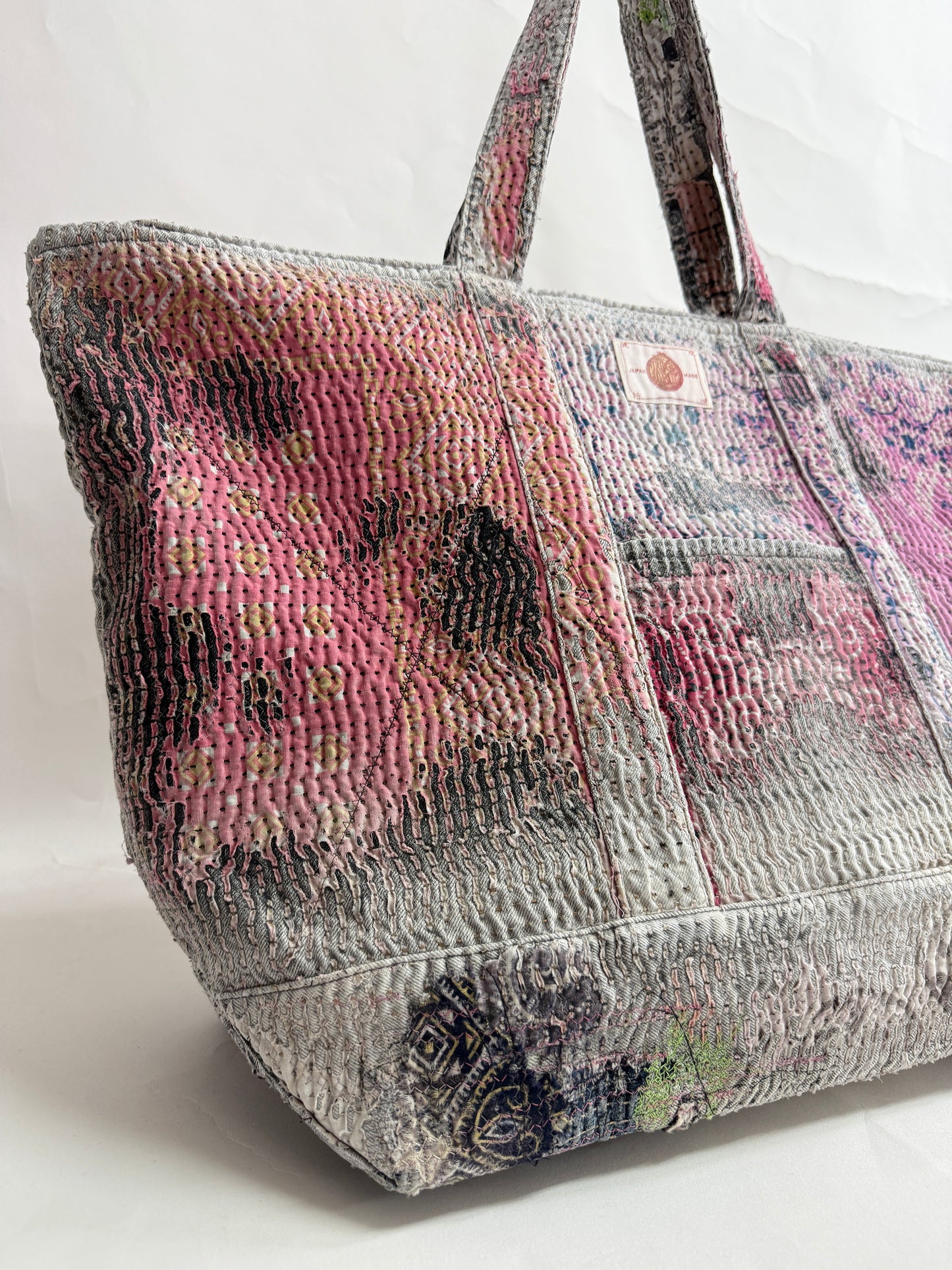 UROBOROS LARGE ZIP TOTE BAG / PINK